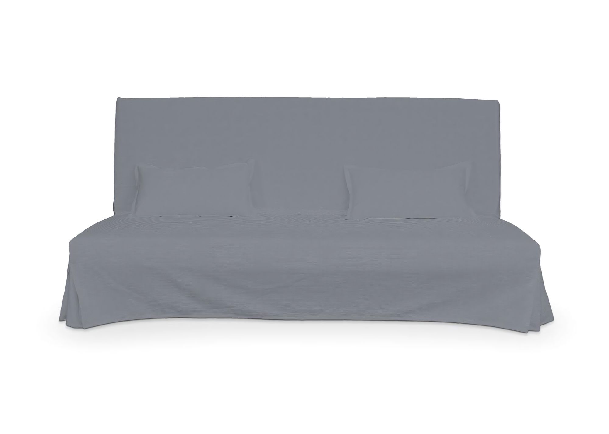 Bezug für Beddinge Sofa, lang mit zwei Kissenhüllen Farbe grau