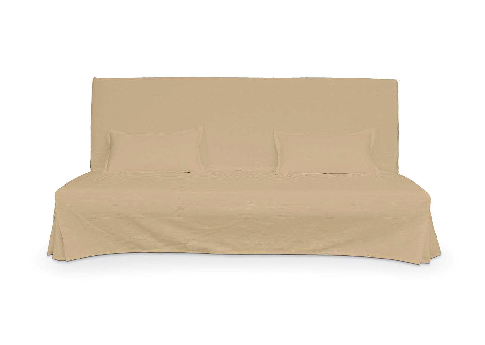Bezug für Beddinge Sofa, lang mit zwei Kissenhüllen Farbe beige