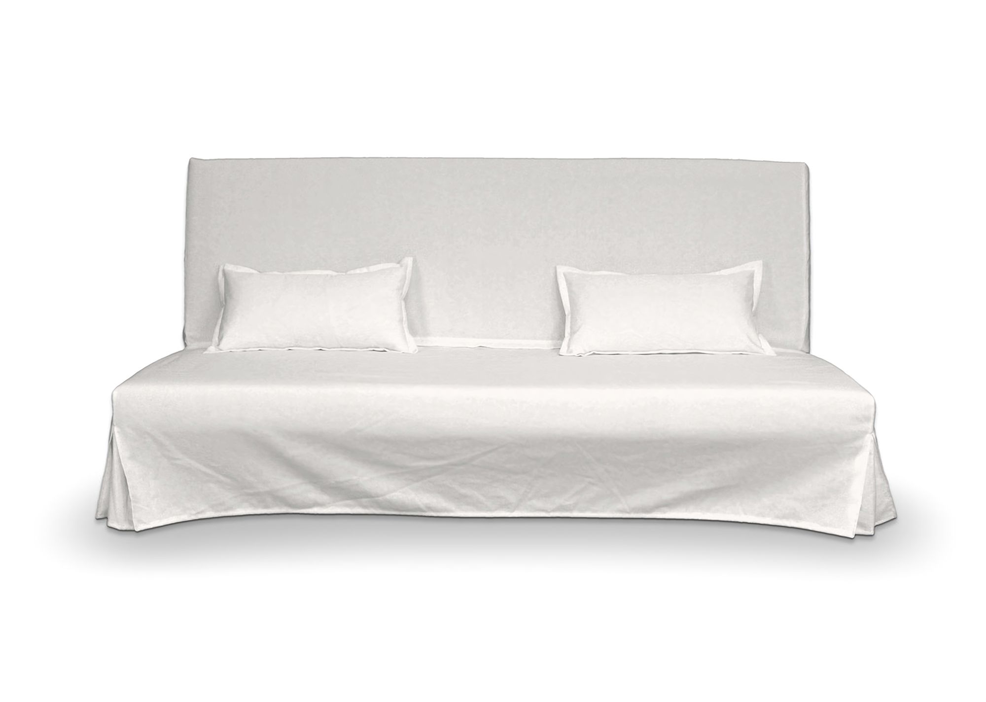 Bezug für Beddinge Sofa, lang mit zwei Kissenhüllen Farbe weiß
