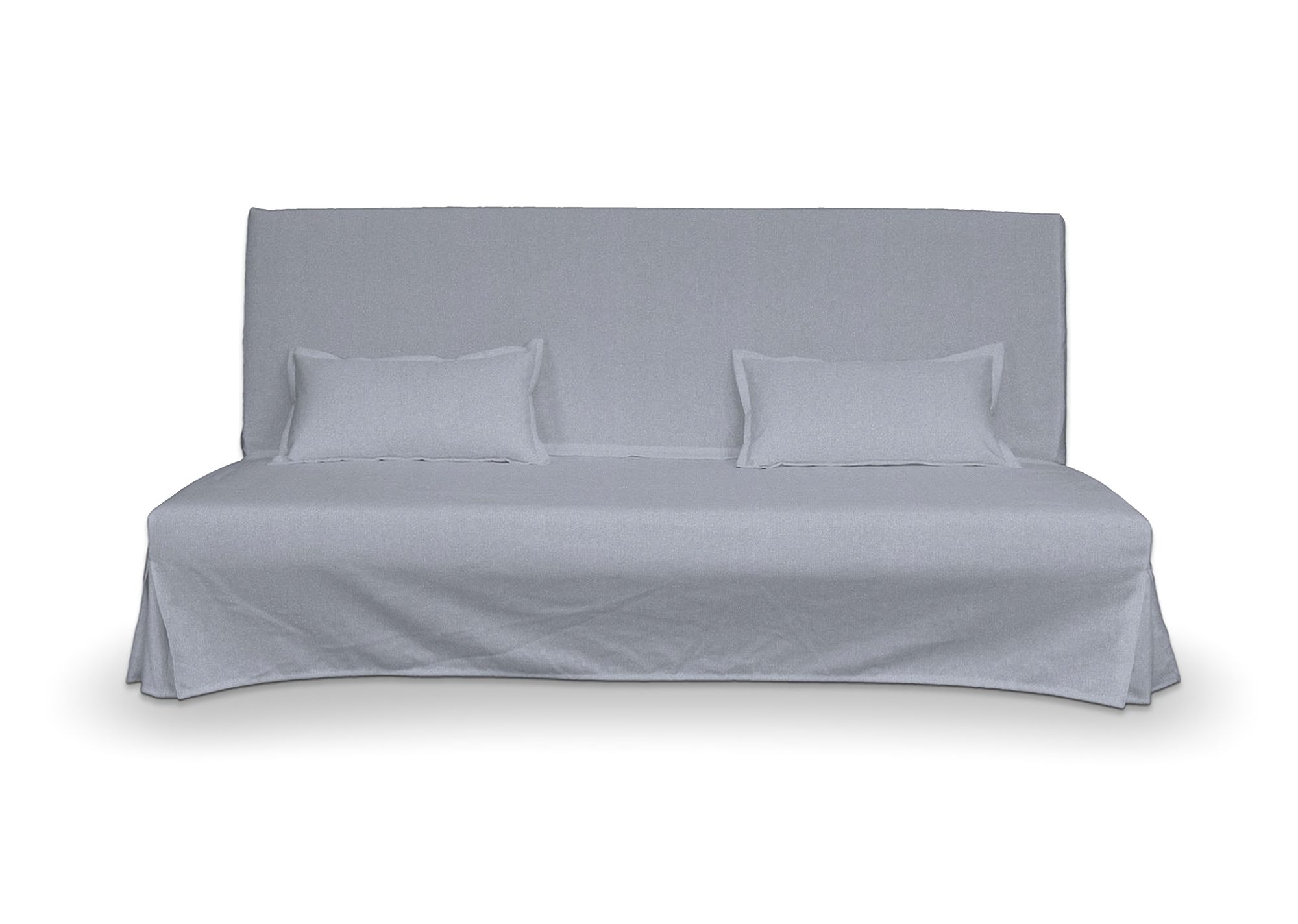 Bezug für Beddinge Sofa, lang mit zwei Kissenhüllen Farbe blau Stoff strukturiert