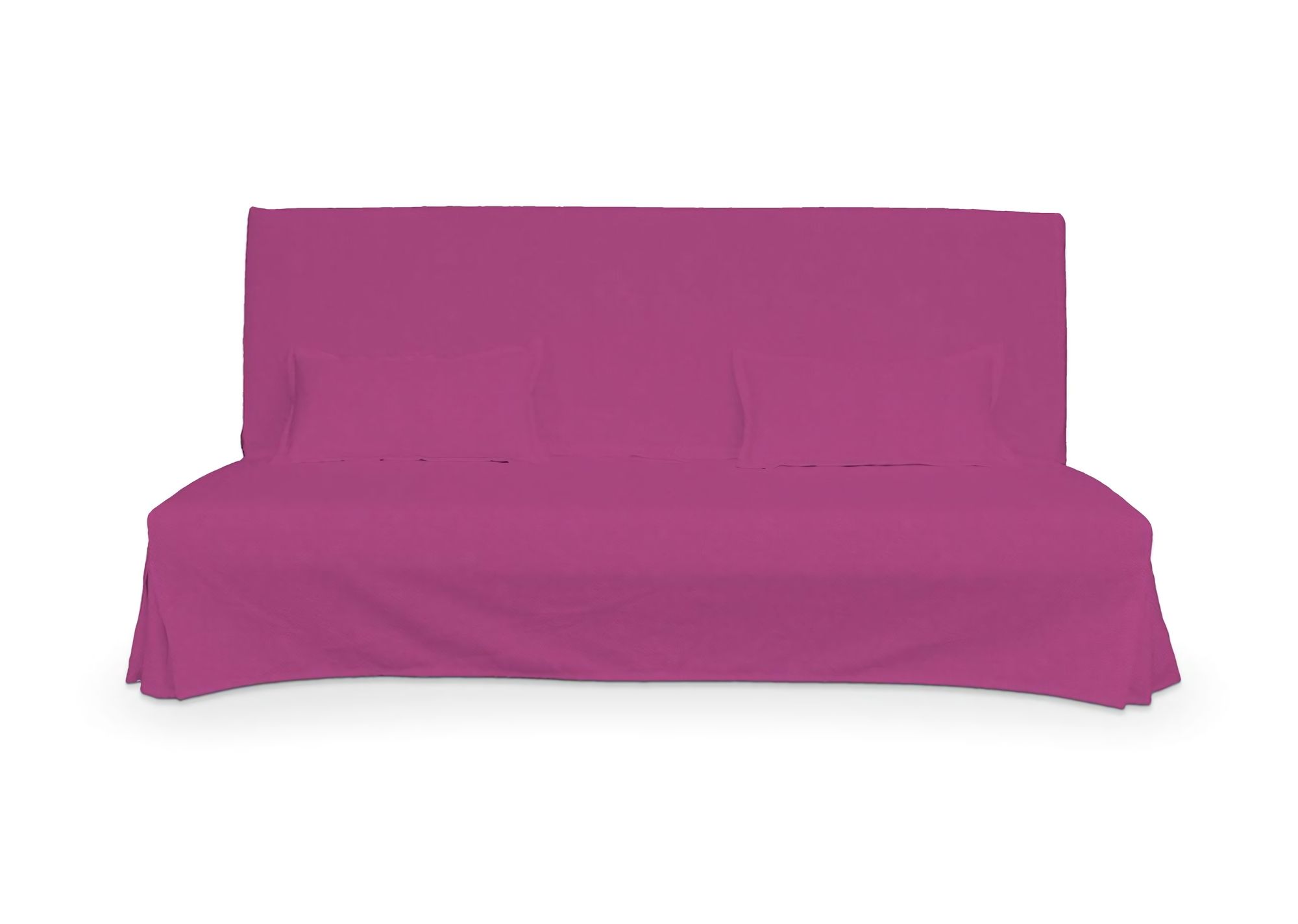 Bezug für Beddinge Sofa, lang mit zwei Kissenhüllen Farbe rosa Stoff strukturiert