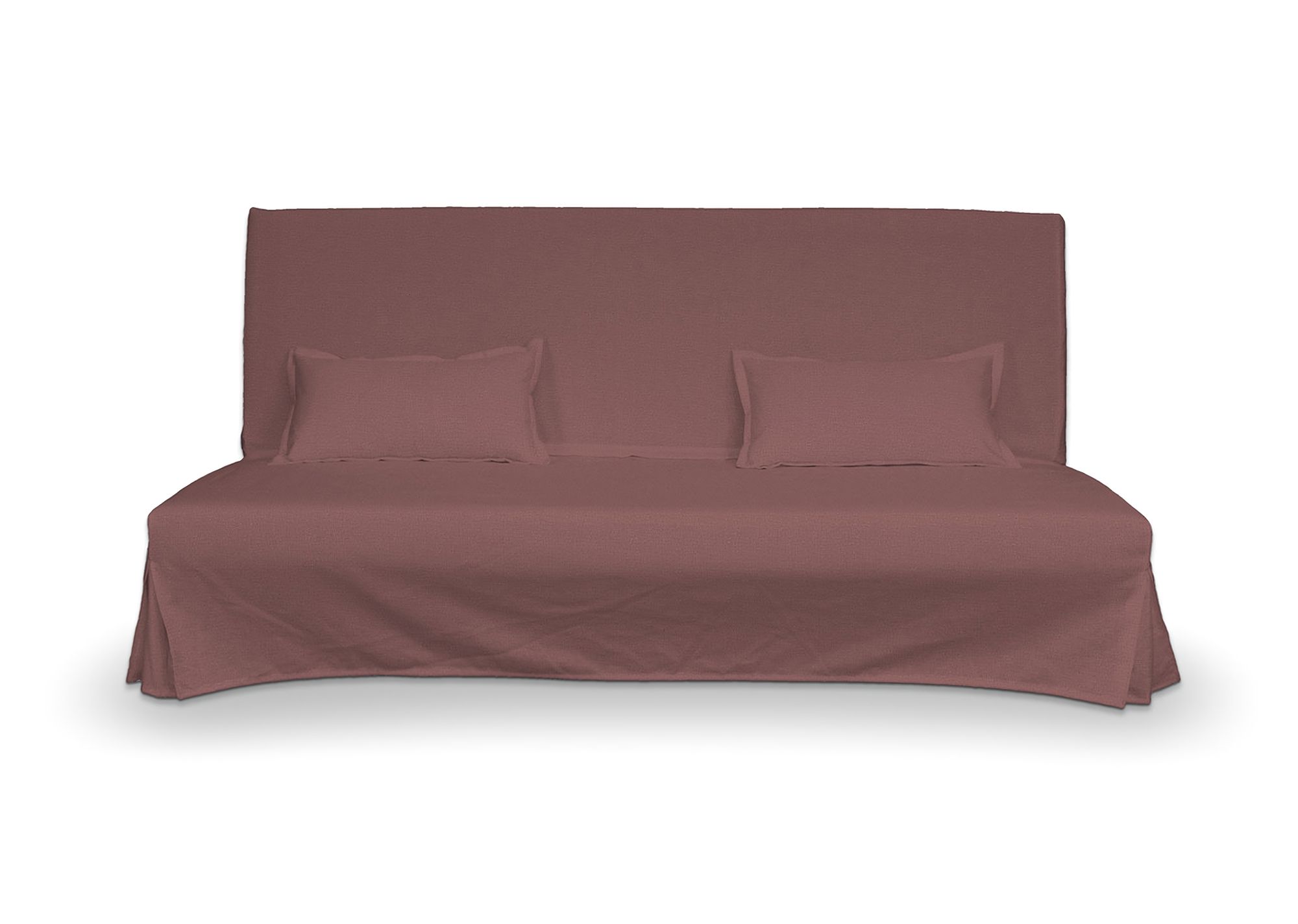 Bezug für Beddinge Sofa, lang mit zwei Kissenhüllen Farbe violett Stoff samt