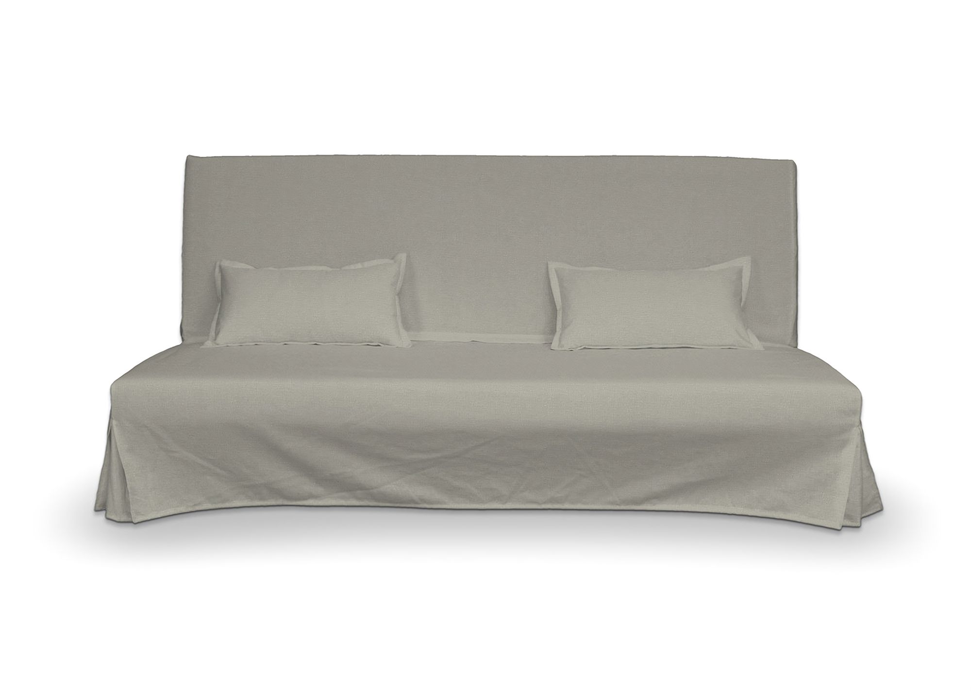 Bezug für Beddinge Sofa, lang mit zwei Kissenhüllen Farbe grün Stoff samt