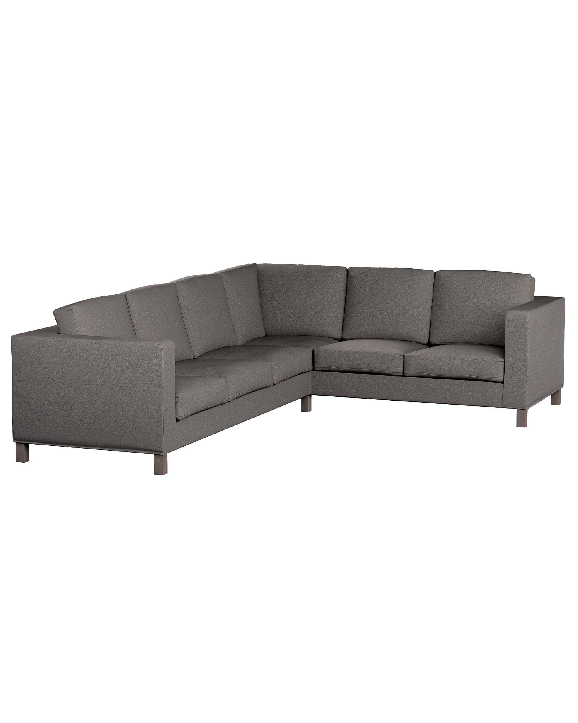 Bezug für Karlanda Sofa Ecke links Farbe grau Stoff strukturiert