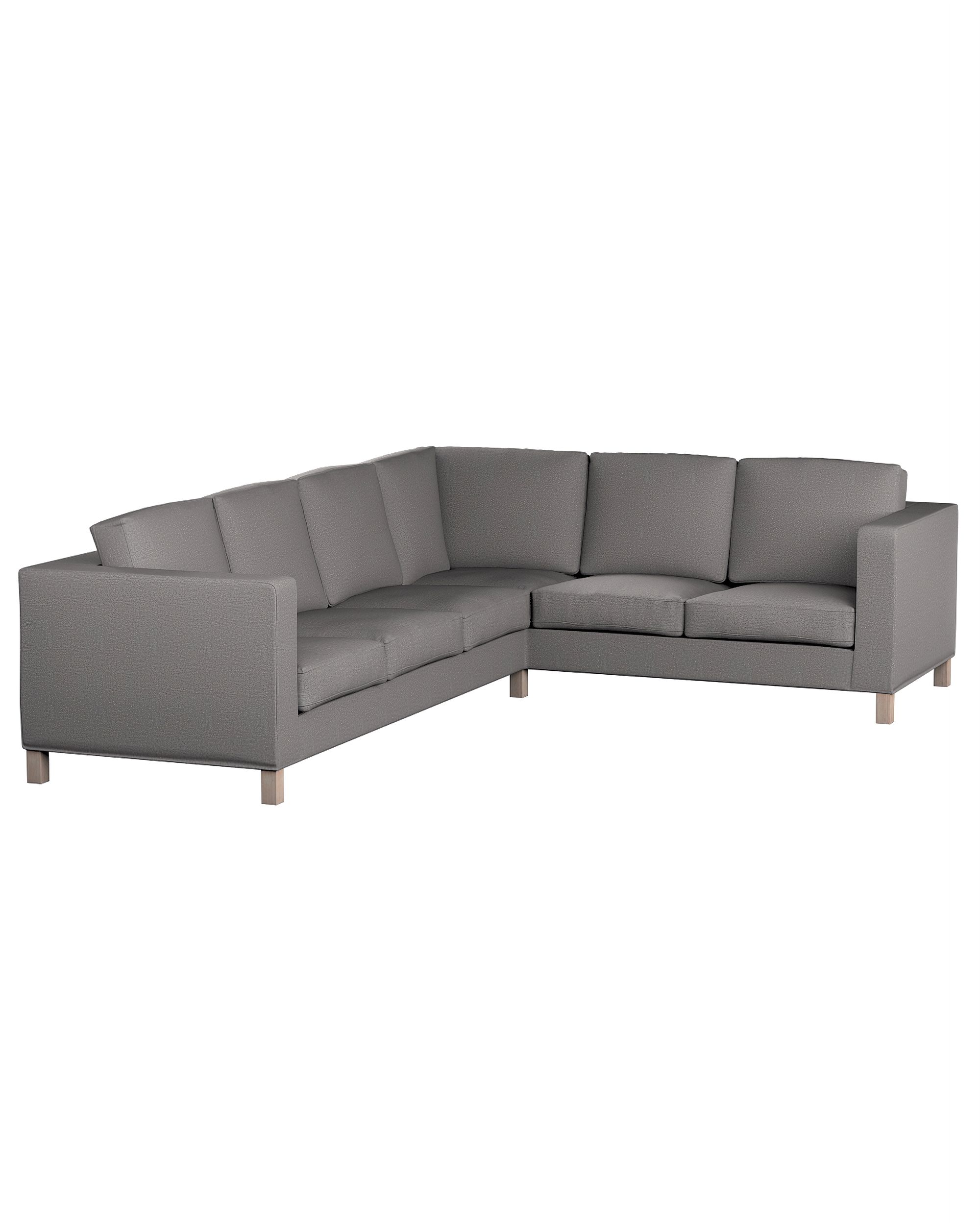 Bezug für Karlanda Sofa Ecke links Farbe grau Stoff strukturiert