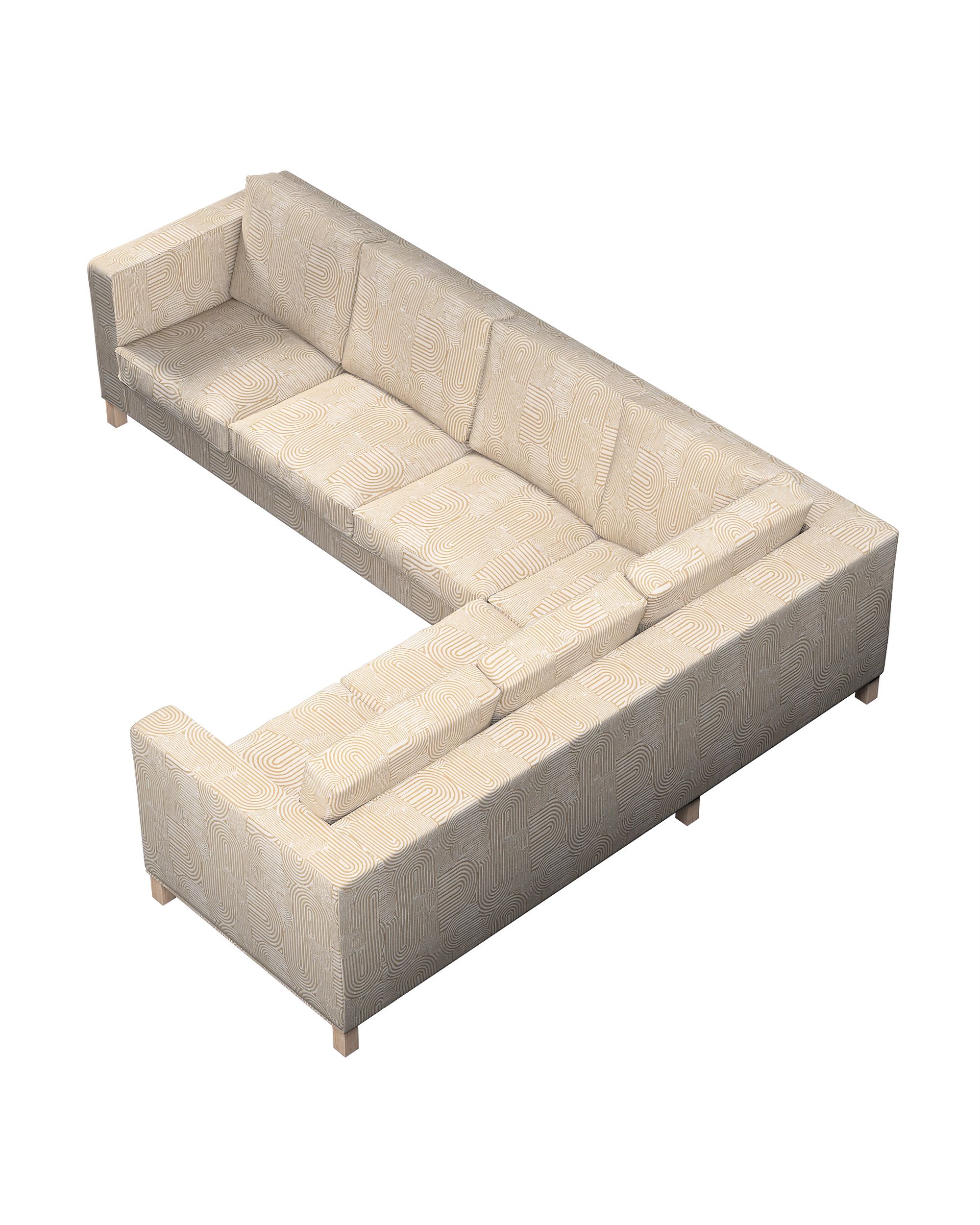 Bezug für Karlanda Sofa Ecke links Farbe beige Stoff strukturiert, gemustert (hover)