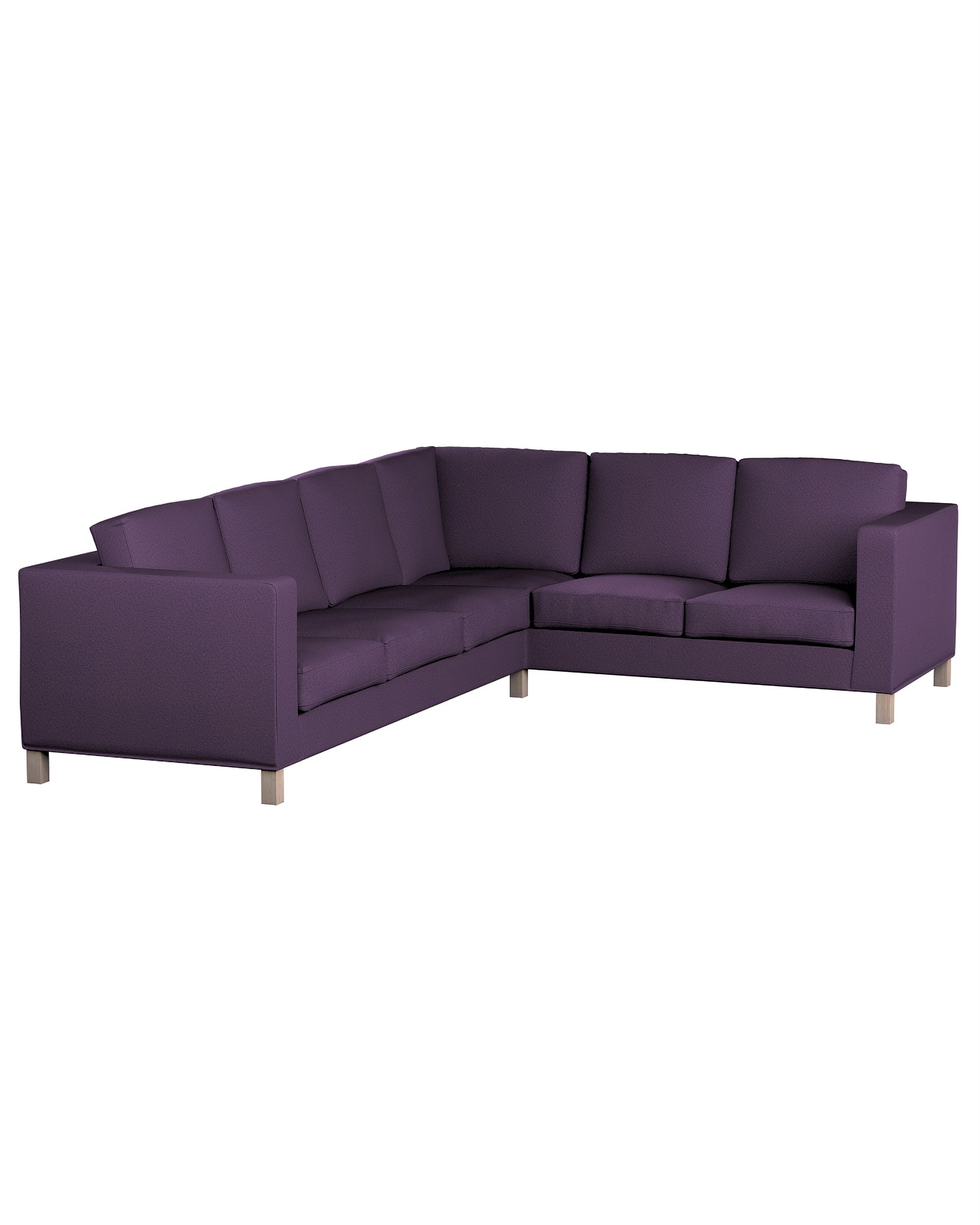 Bezug für Karlanda Sofa Ecke links Farbe violett Stoff strukturiert