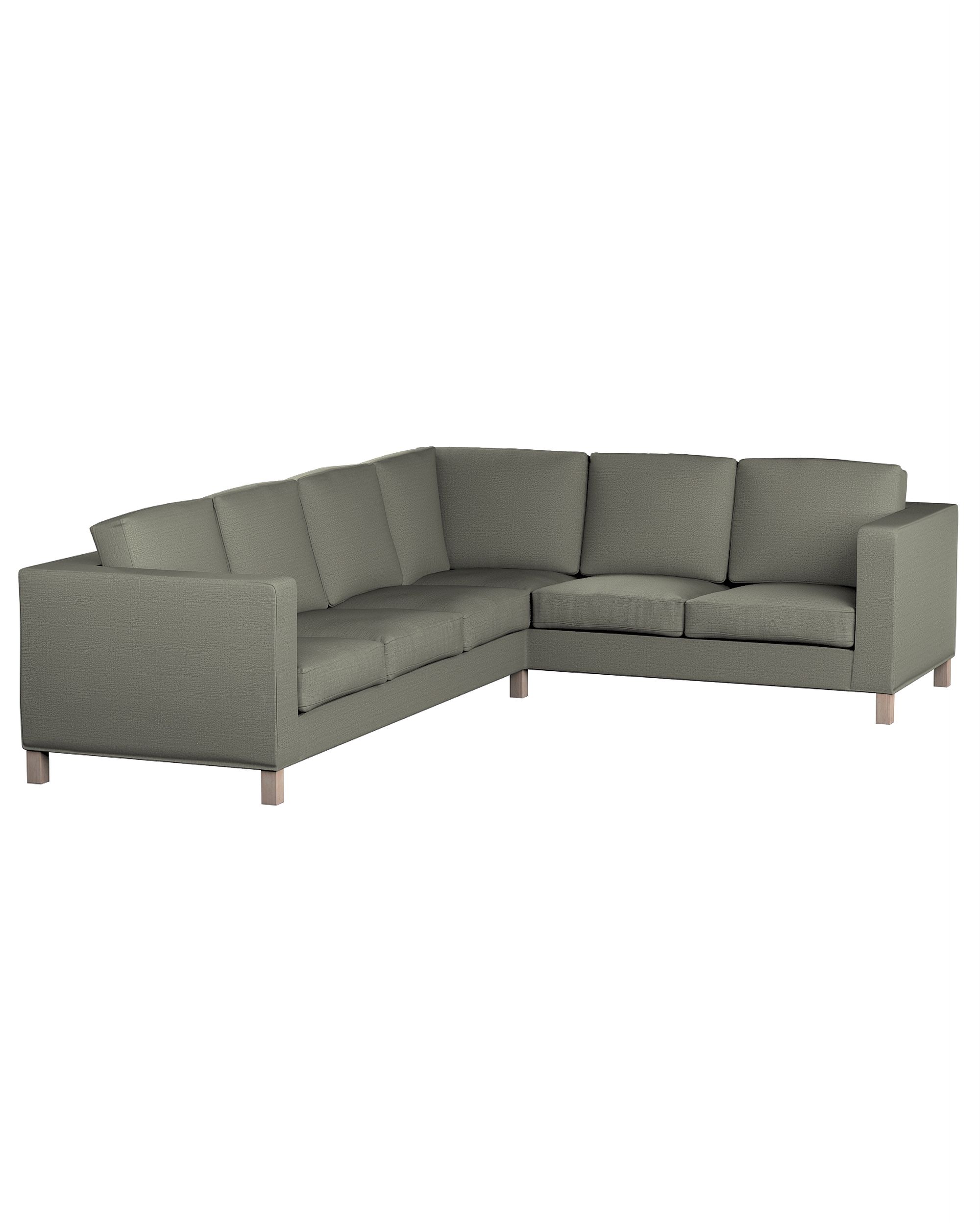 Bezug für Karlanda Sofa Ecke links Farbe grau Stoff strukturiert