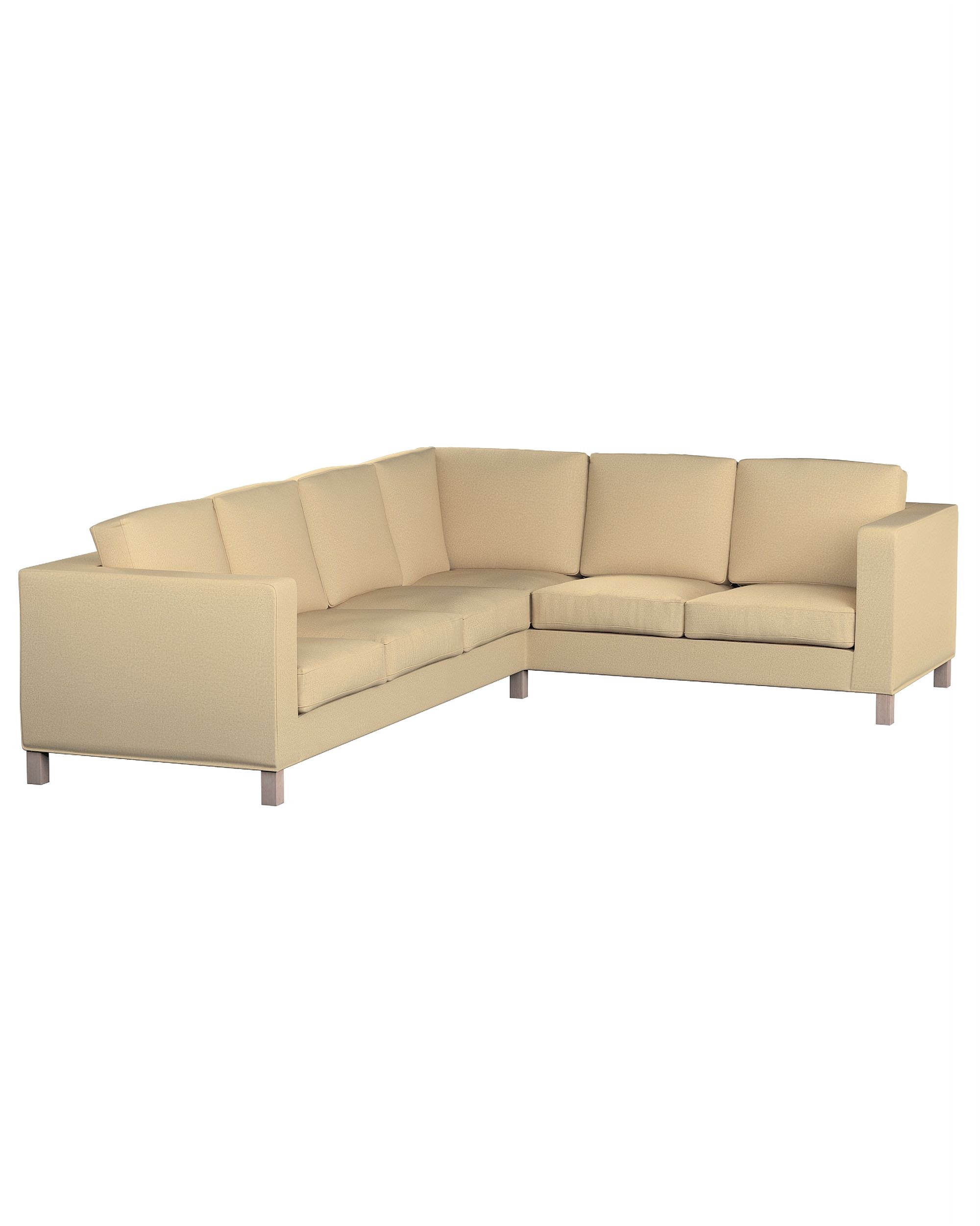 Bezug für Karlanda Sofa Ecke links Farbe beige Stoff glänzend, strukturiert