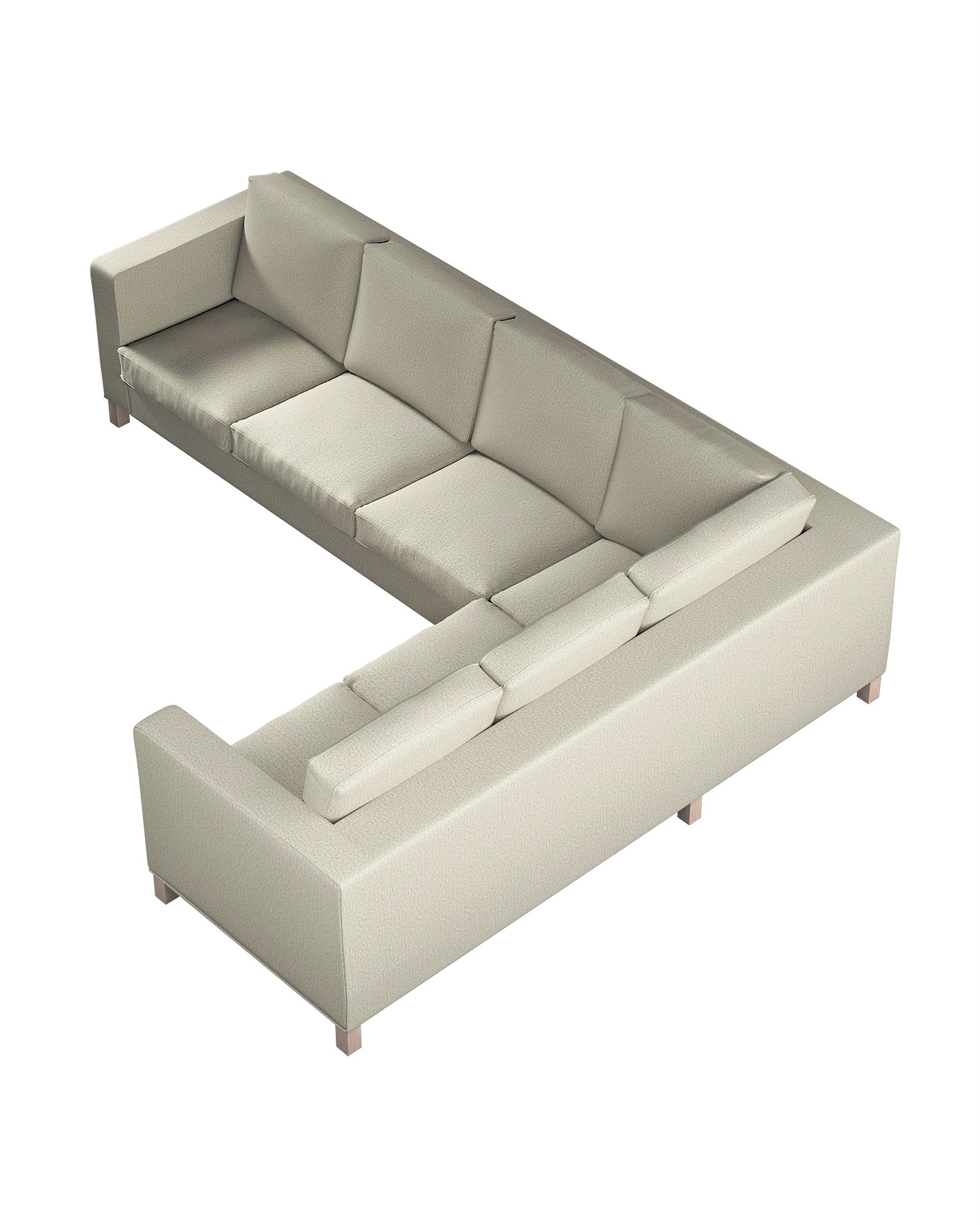 Bezug für Karlanda Sofa Ecke links Farbe beige Stoff strukturiert (hover)