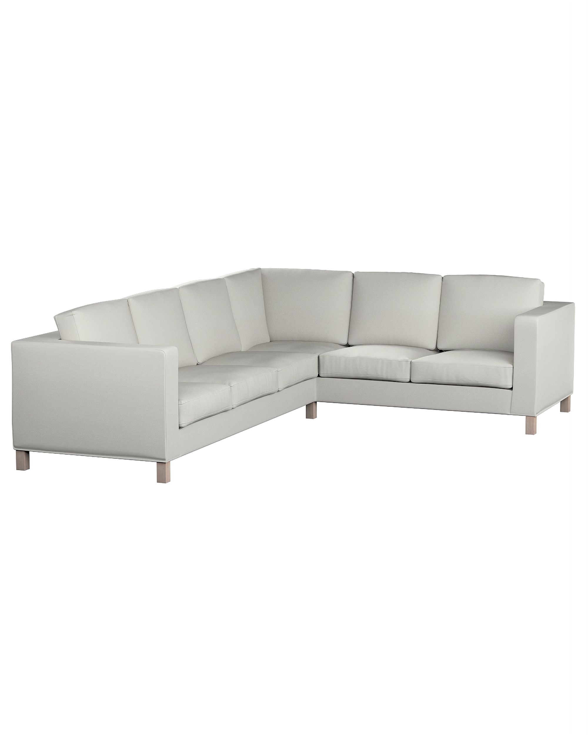 Bezug für Karlanda Sofa Ecke links Farbe grau Stoff glänzend, strukturiert, samt