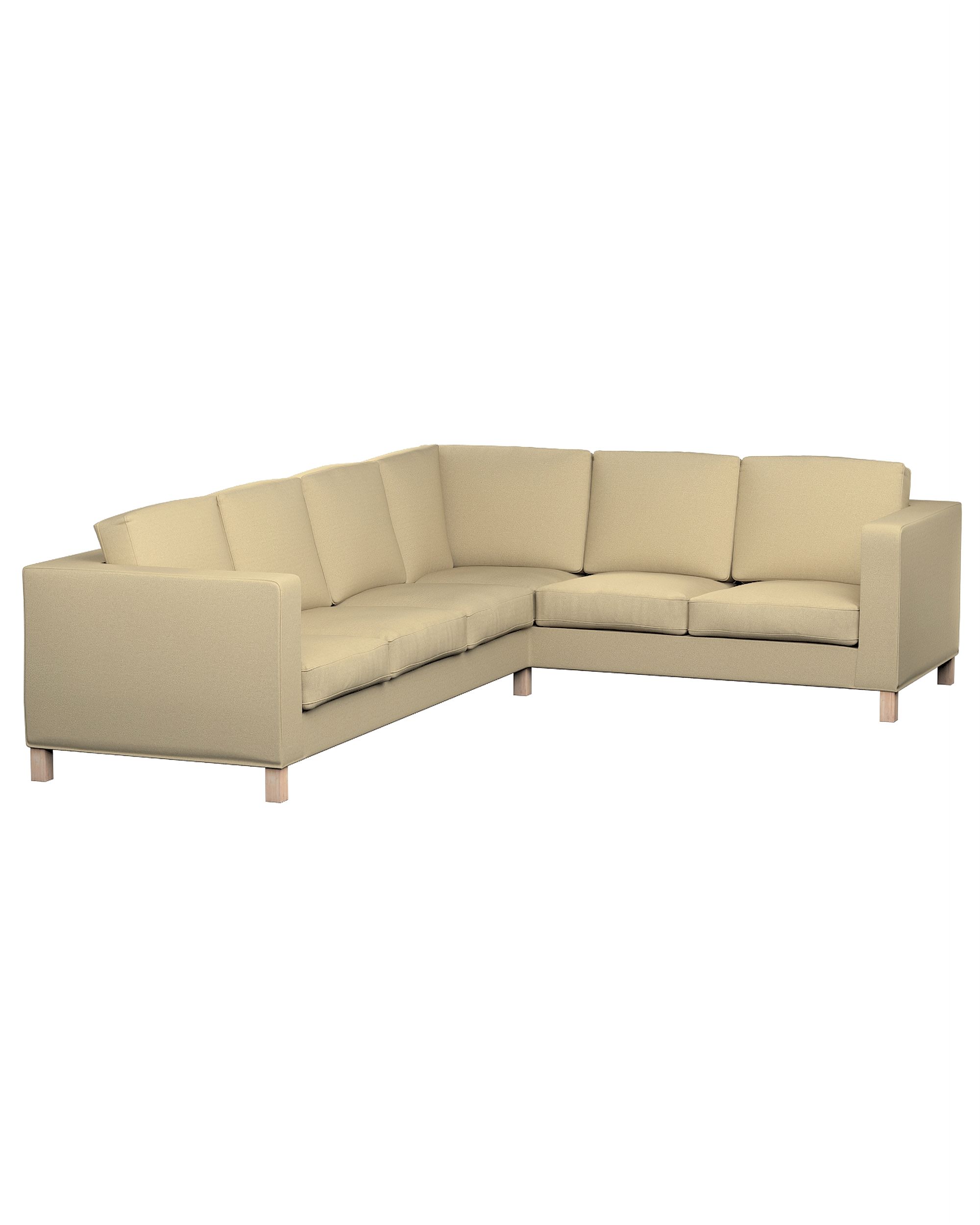 Bezug für Karlanda Sofa Ecke links Farbe grün Stoff strukturiert