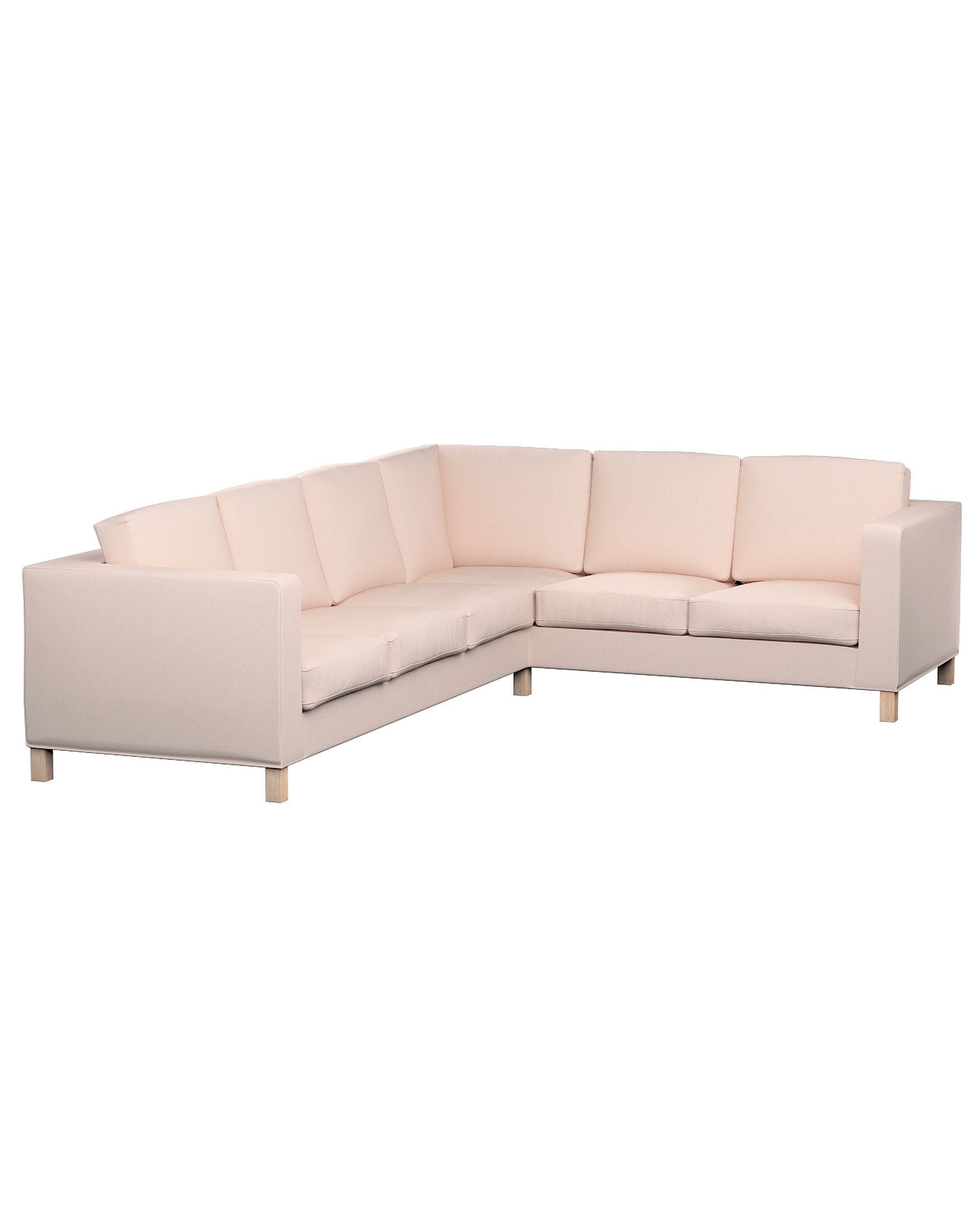 Bezug für Karlanda Sofa Ecke links Farbe rosa Stoff strukturiert