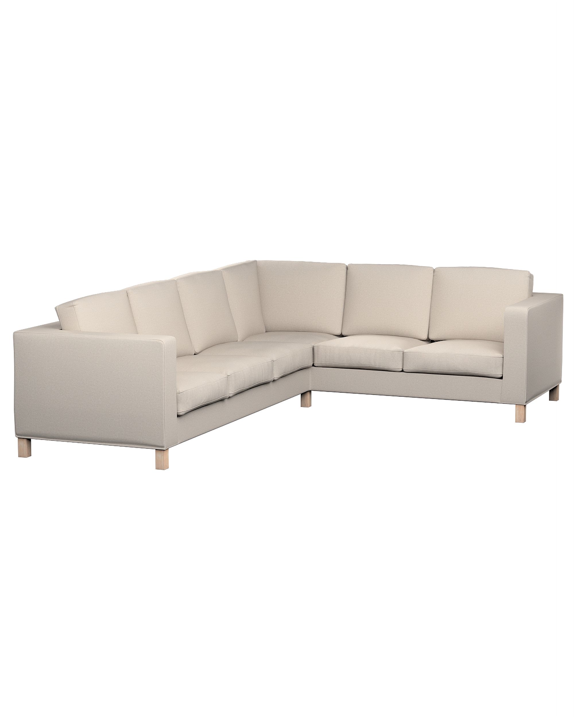 Bezug für Karlanda Sofa Ecke links Farbe grau Stoff strukturiert