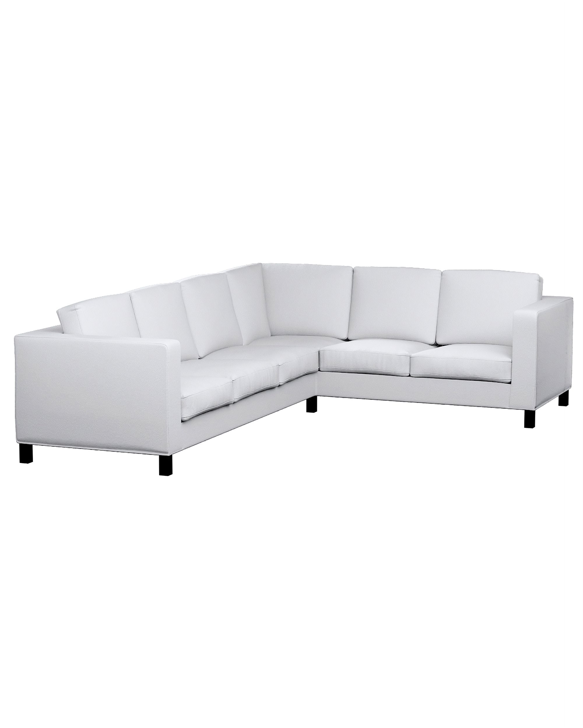 Bezug für Karlanda Sofa Ecke links Farbe weiß Stoff strukturiert
