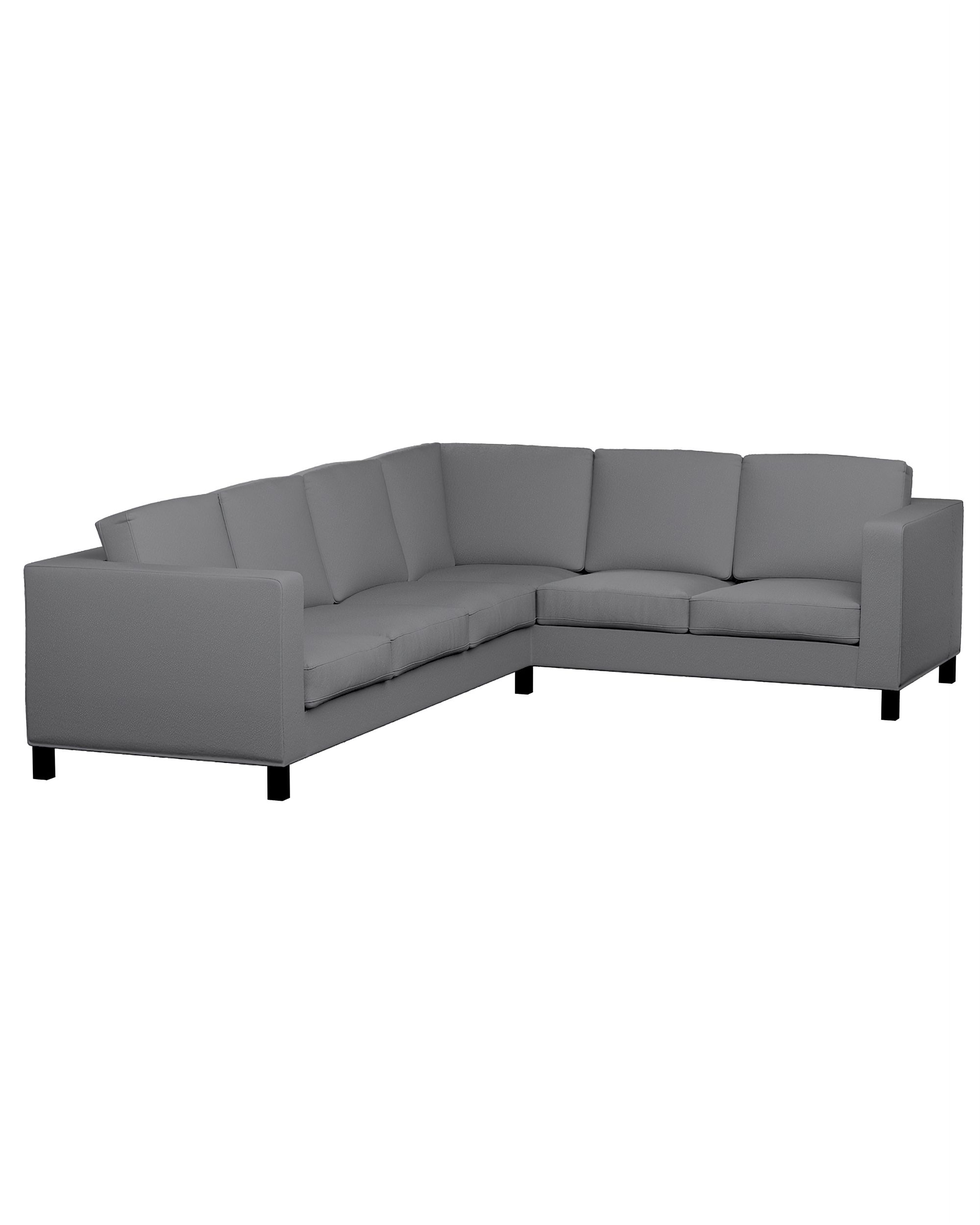 Bezug für Karlanda Sofa Ecke links Farbe grau Stoff strukturiert