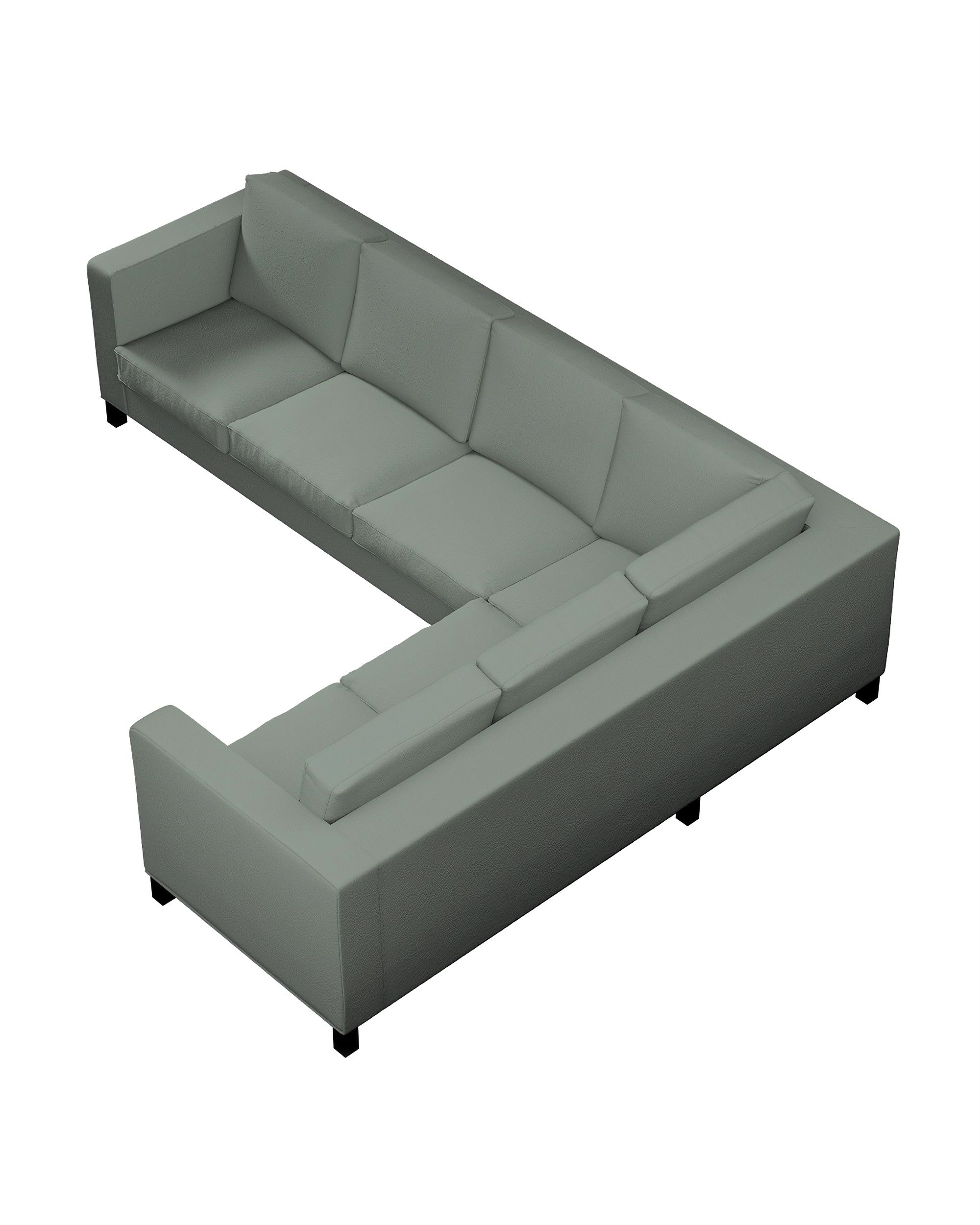 Bezug für Karlanda Sofa Ecke links Farbe grün Stoff strukturiert (hover)