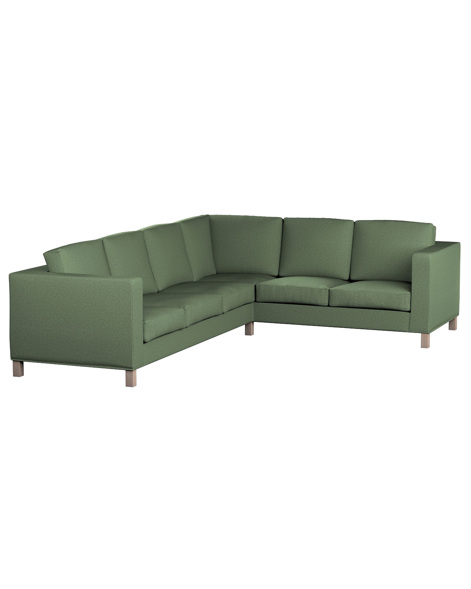 Bezug für Karlanda Sofa Ecke links Farbe grün Stoff strukturiert