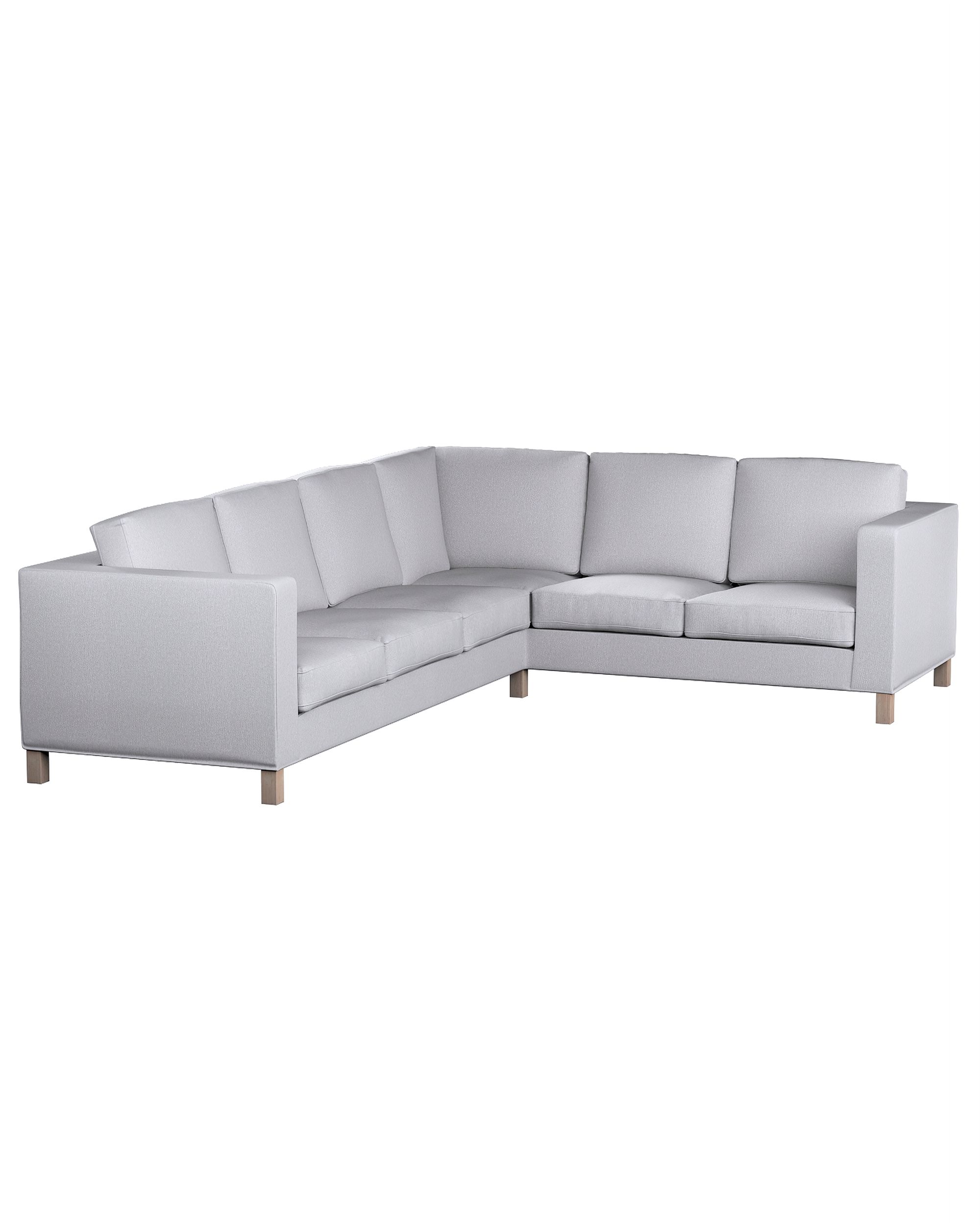 Bezug für Karlanda Sofa Ecke links Farbe grau Stoff strukturiert