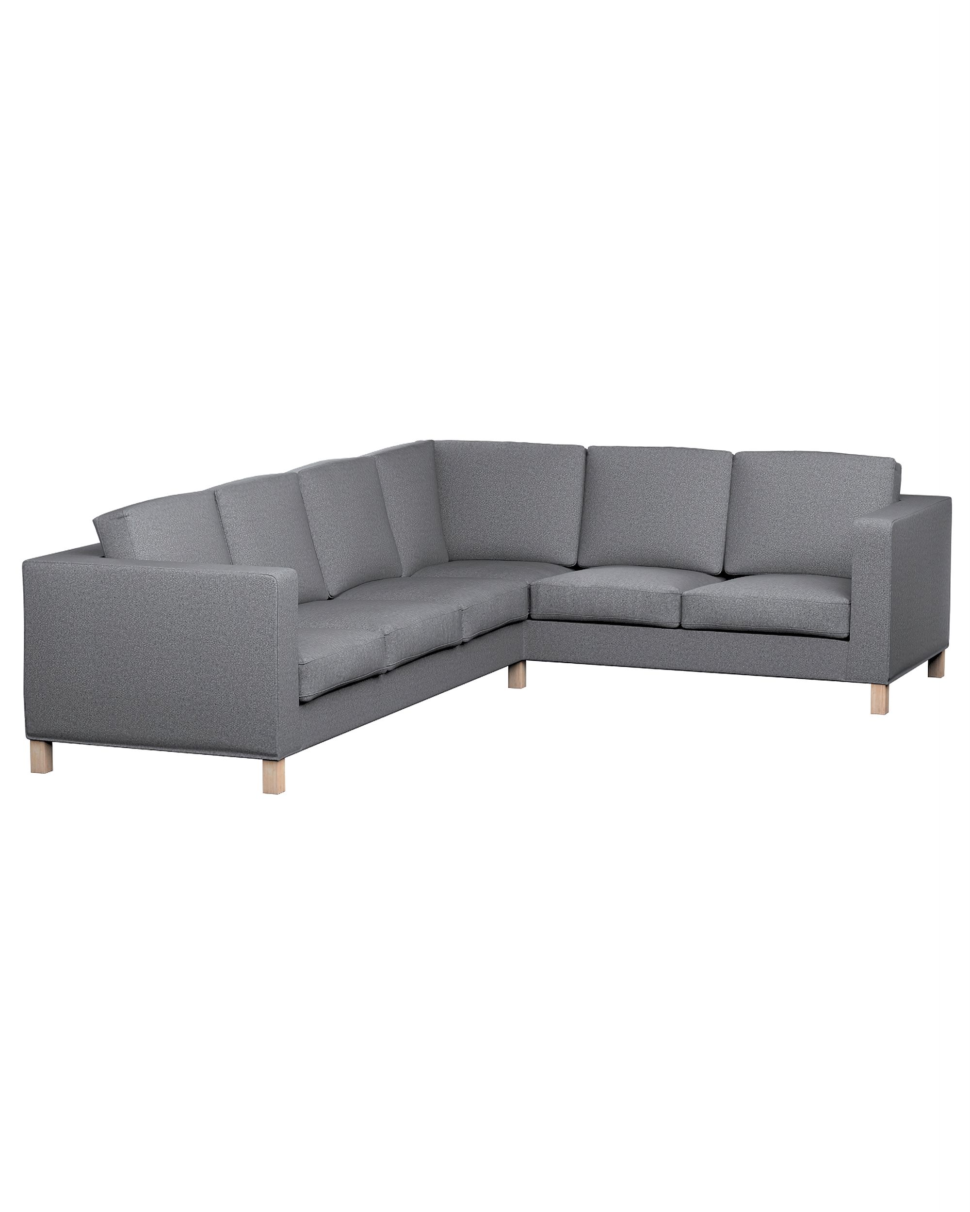 Bezug für Karlanda Sofa Ecke links Farbe grau Stoff strukturiert