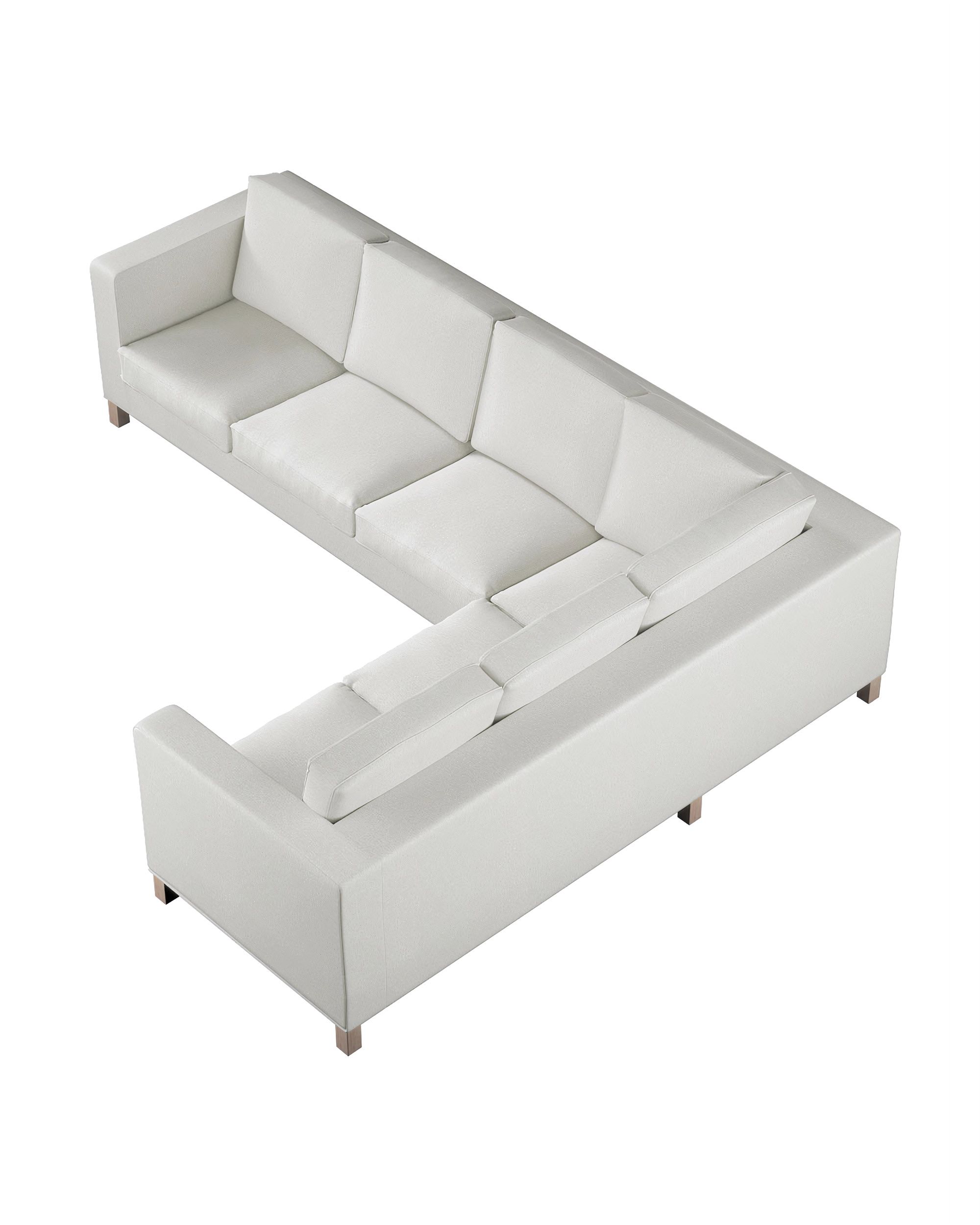 Bezug für Karlanda Sofa Ecke links Farbe creme Stoff strukturiert (hover)