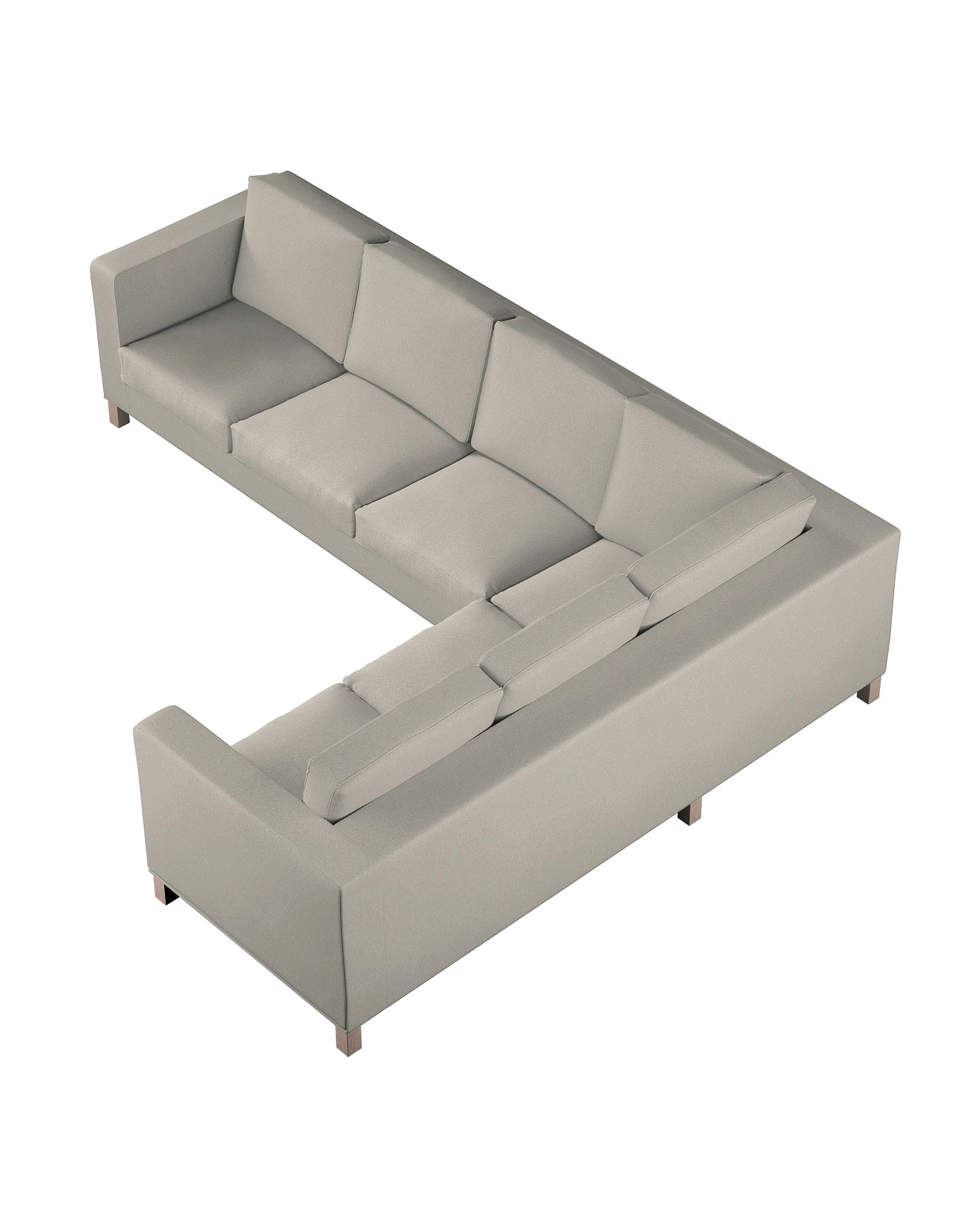 Bezug für Karlanda Sofa Ecke links Farbe beige Stoff strukturiert (hover)