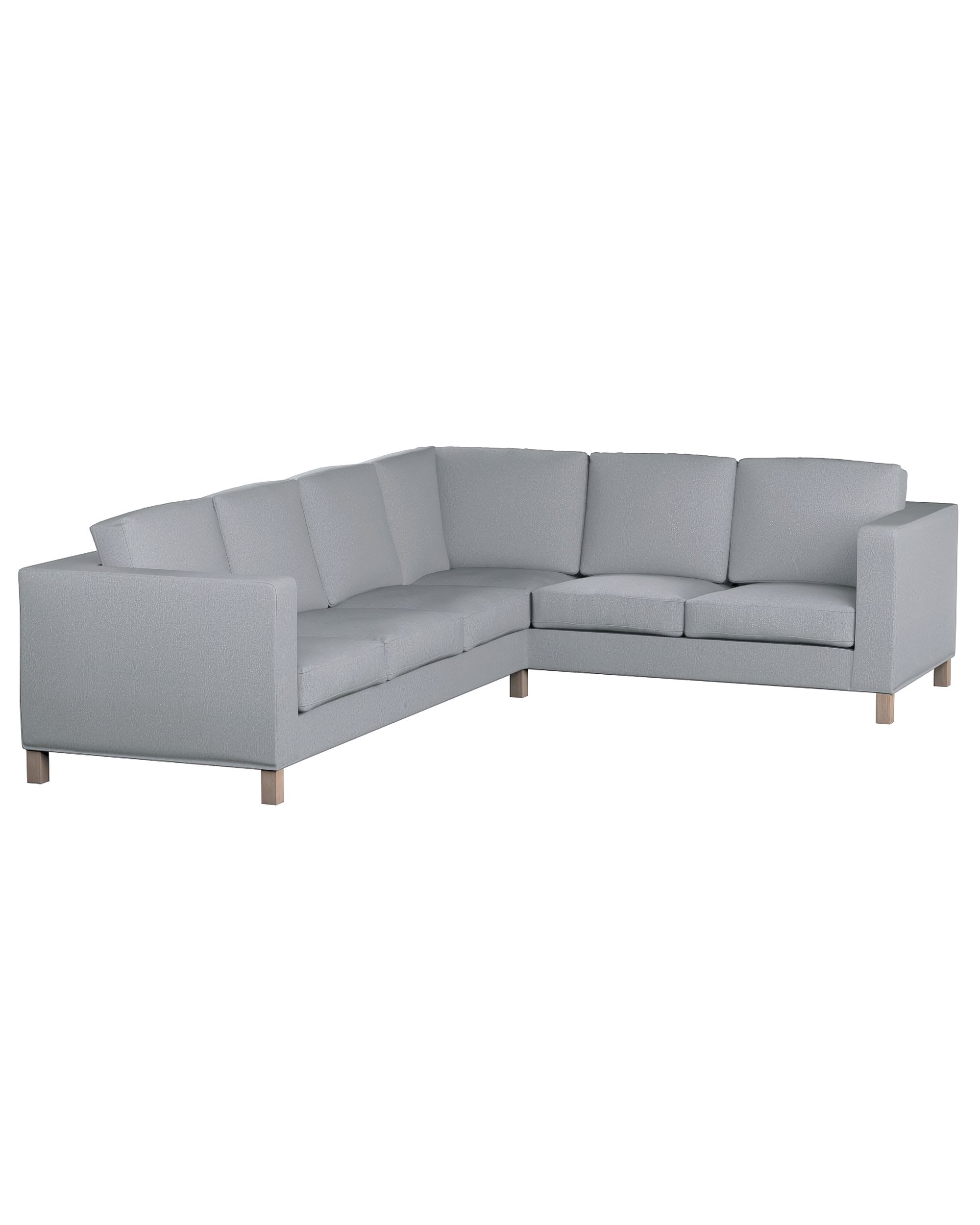 Bezug für Karlanda Sofa Ecke links Farbe grau Stoff strukturiert