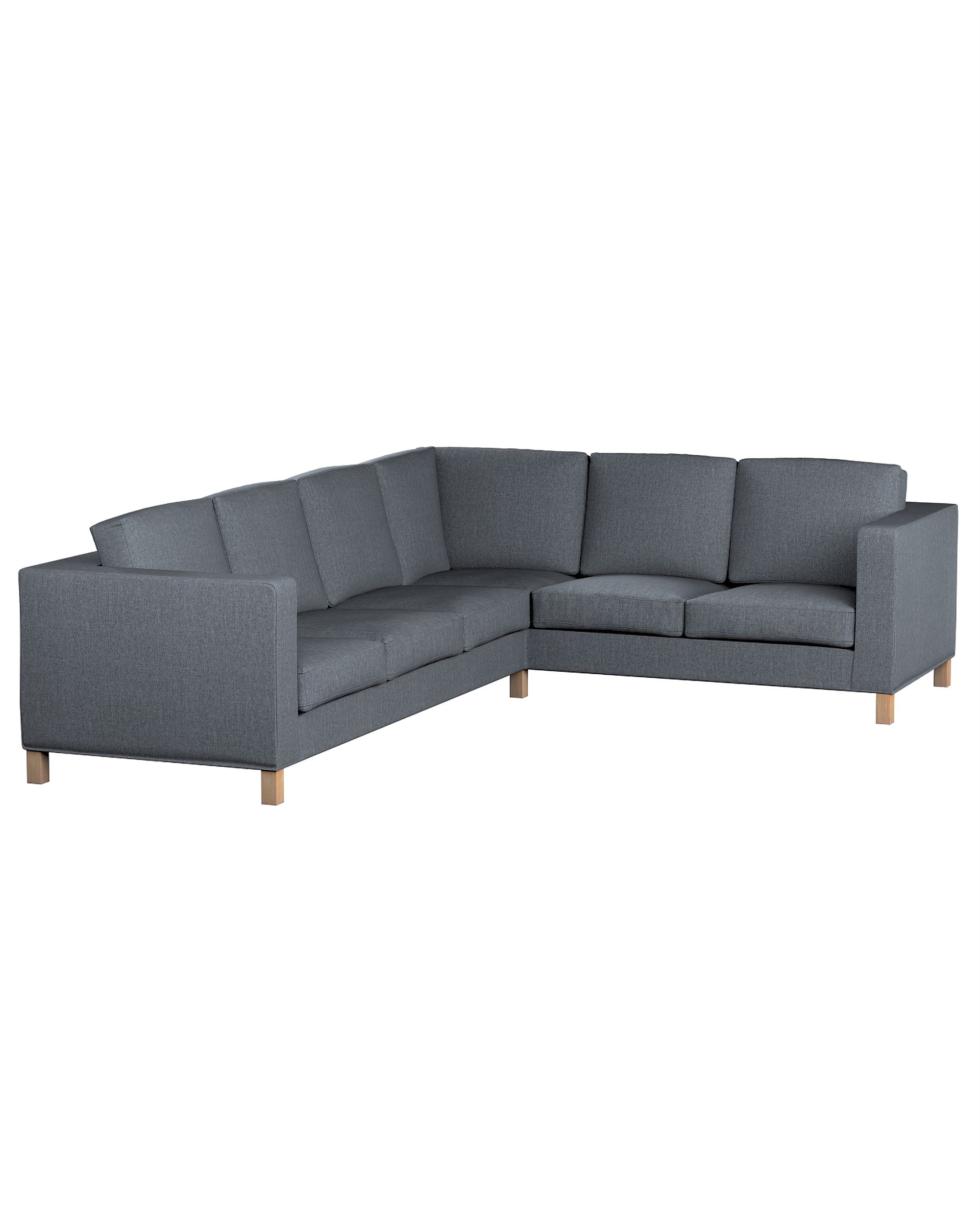 Bezug für Karlanda Sofa Ecke links Farbe grau Stoff strukturiert