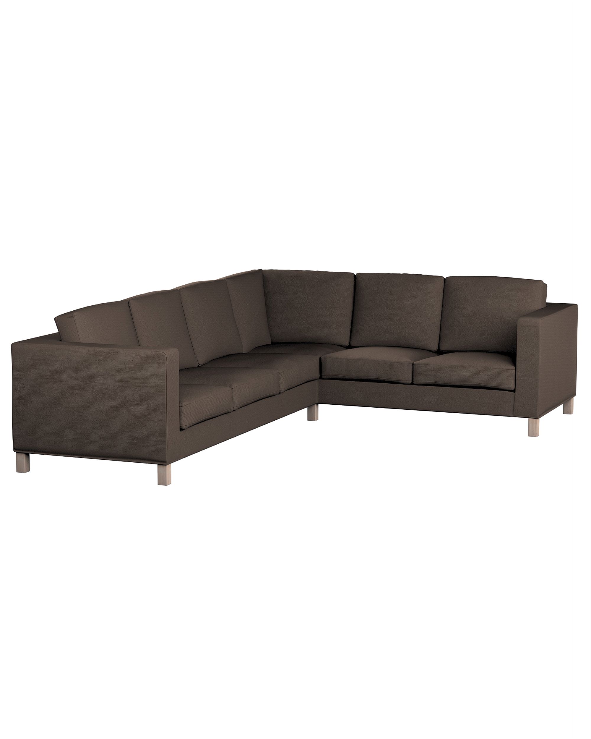 Bezug für Karlanda Sofa Ecke links Farbe braun Stoff strukturiert
