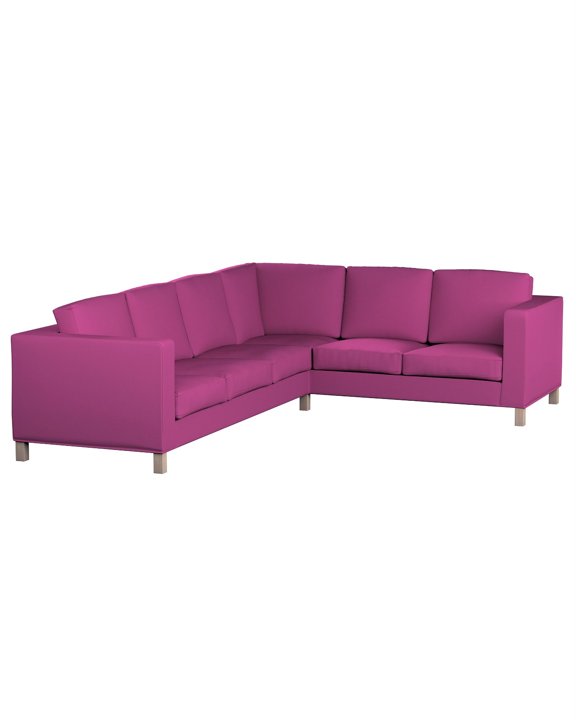 Bezug für Karlanda Sofa Ecke links Farbe rosa Stoff strukturiert