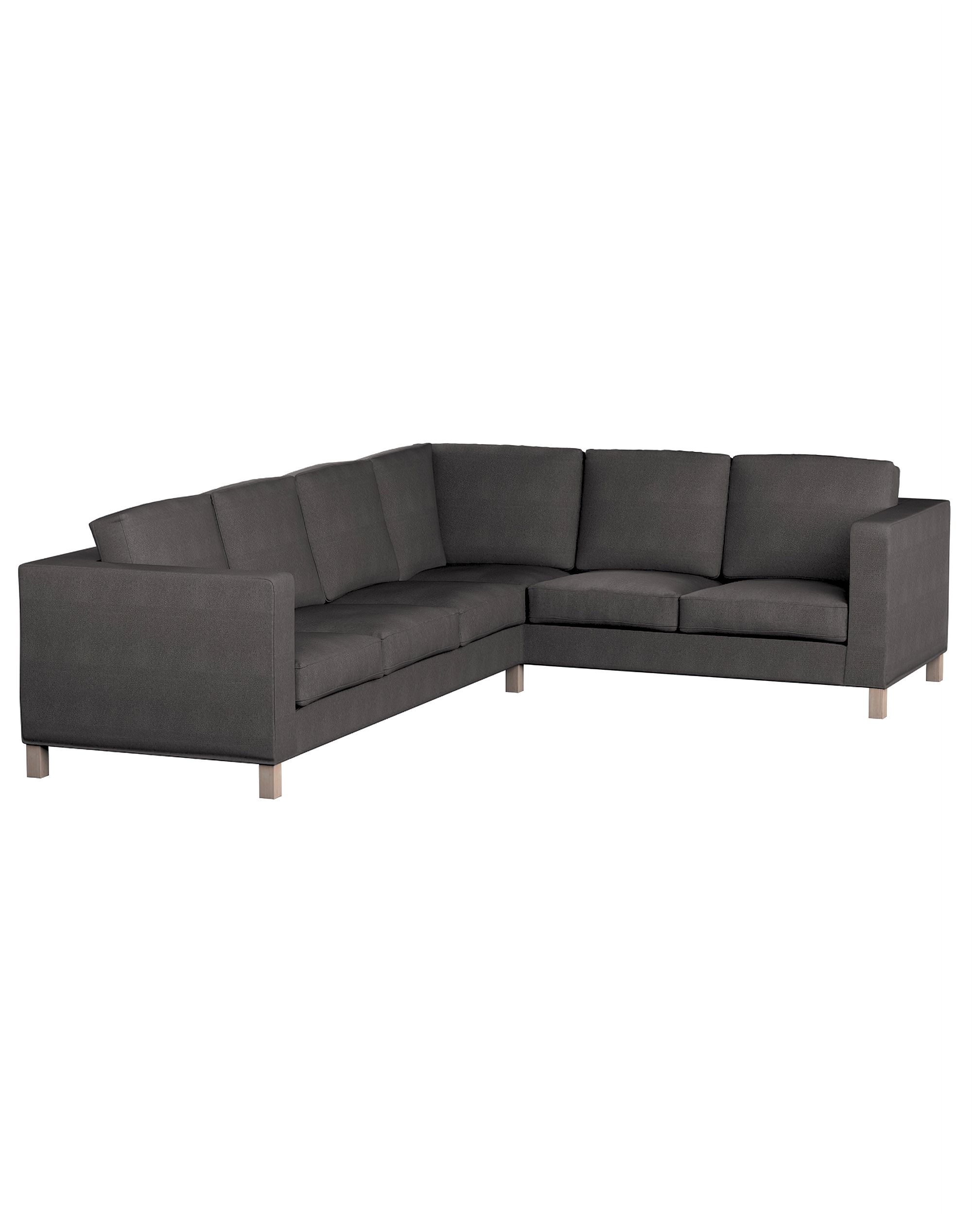 Bezug für Karlanda Sofa Ecke links Farbe grau Stoff strukturiert