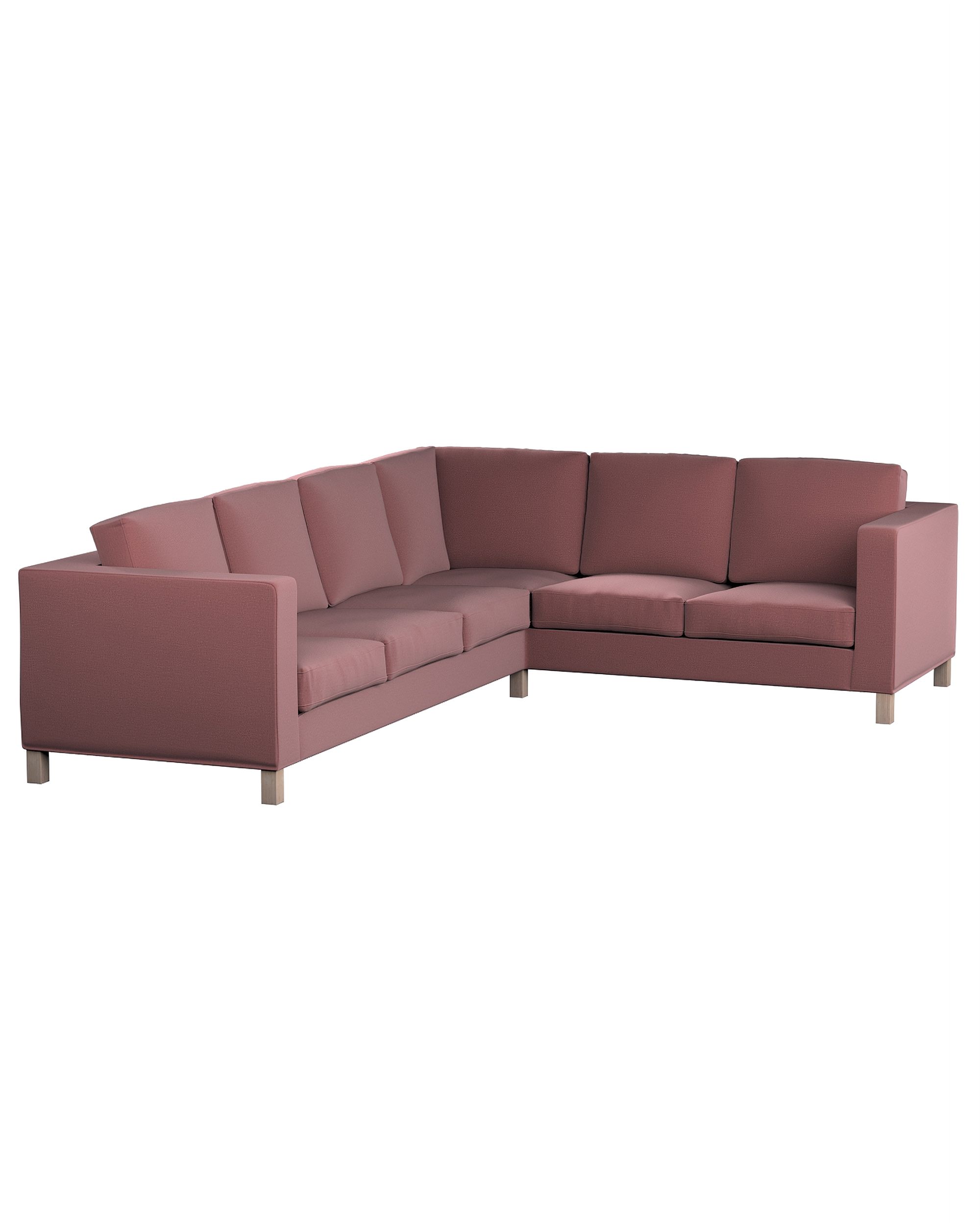 Bezug für Karlanda Sofa Ecke links Farbe violett Stoff samt