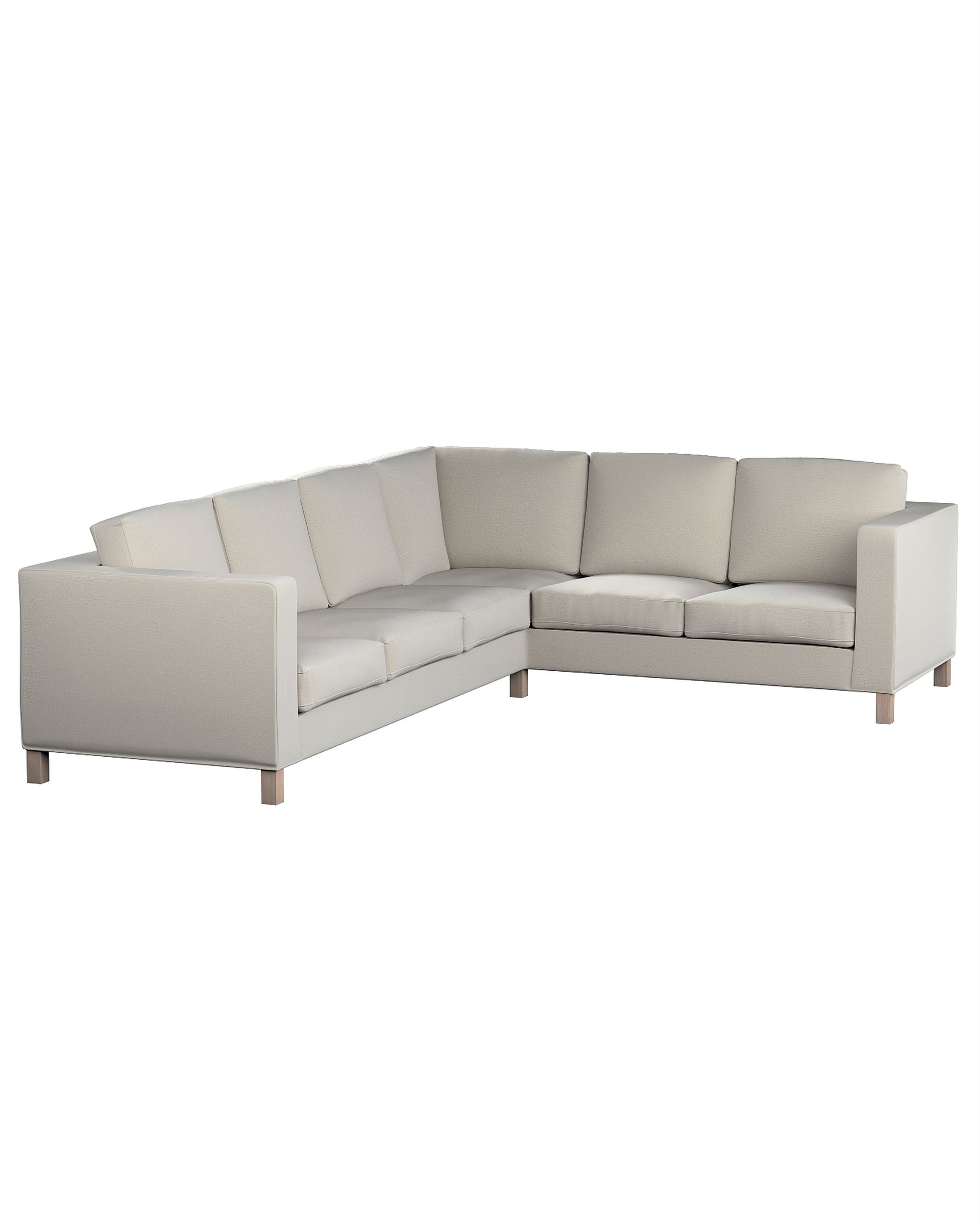 Bezug für Karlanda Sofa Ecke links Farbe grau Stoff samt