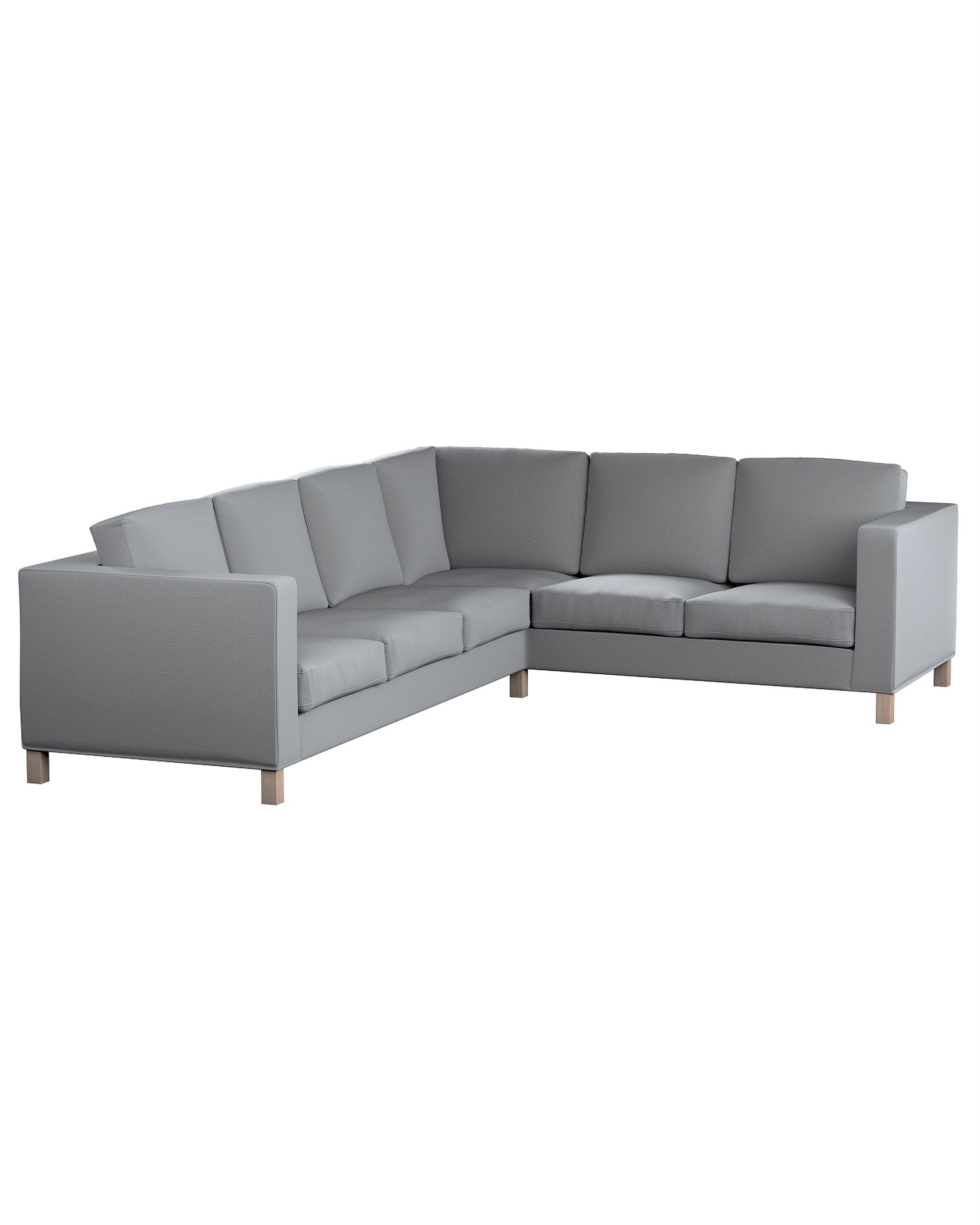 Bezug für Karlanda Sofa Ecke links Farbe grau Stoff samt