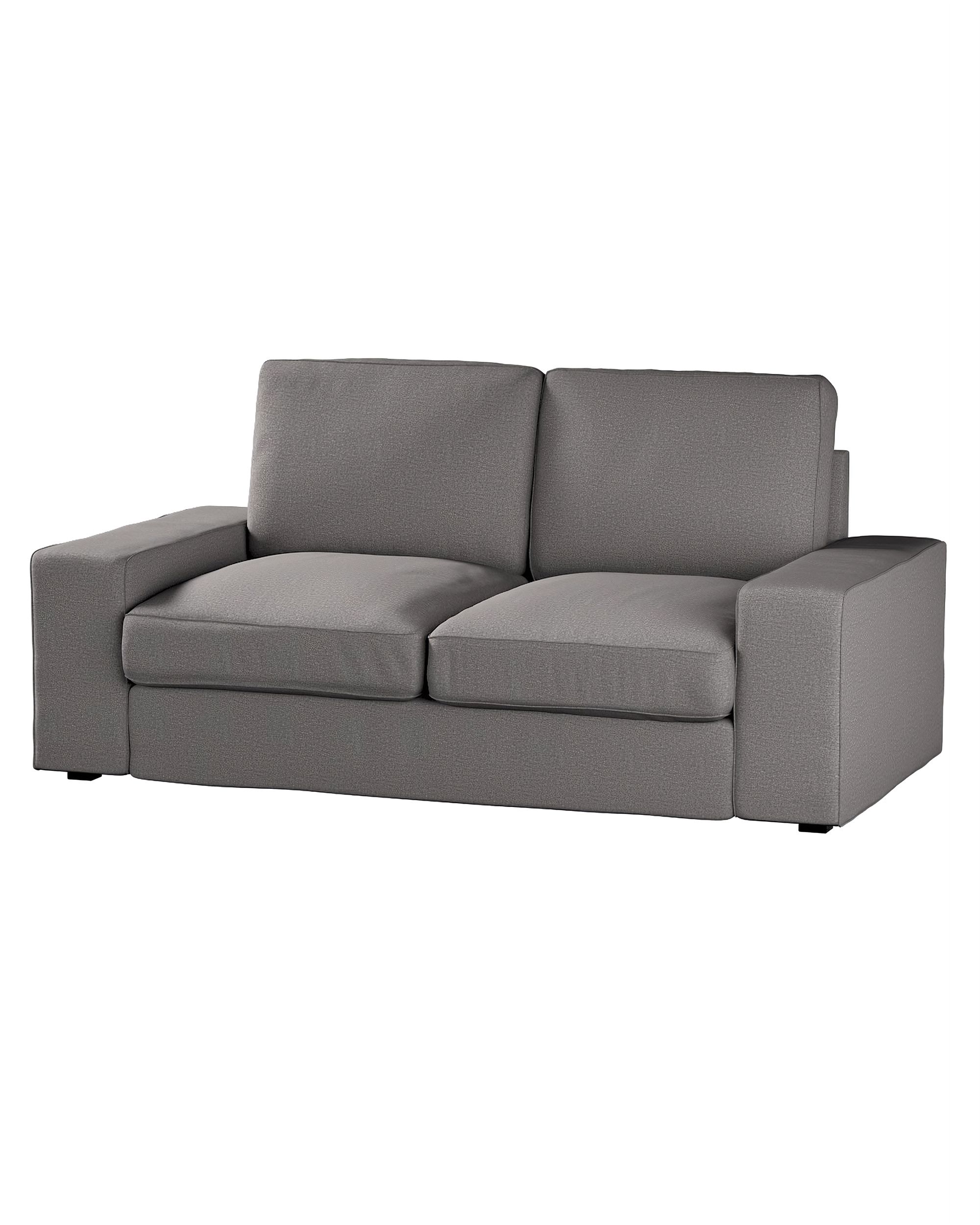 Bezug für Kivik 2-Sitzer Sofa Farbe grau Stoff strukturiert