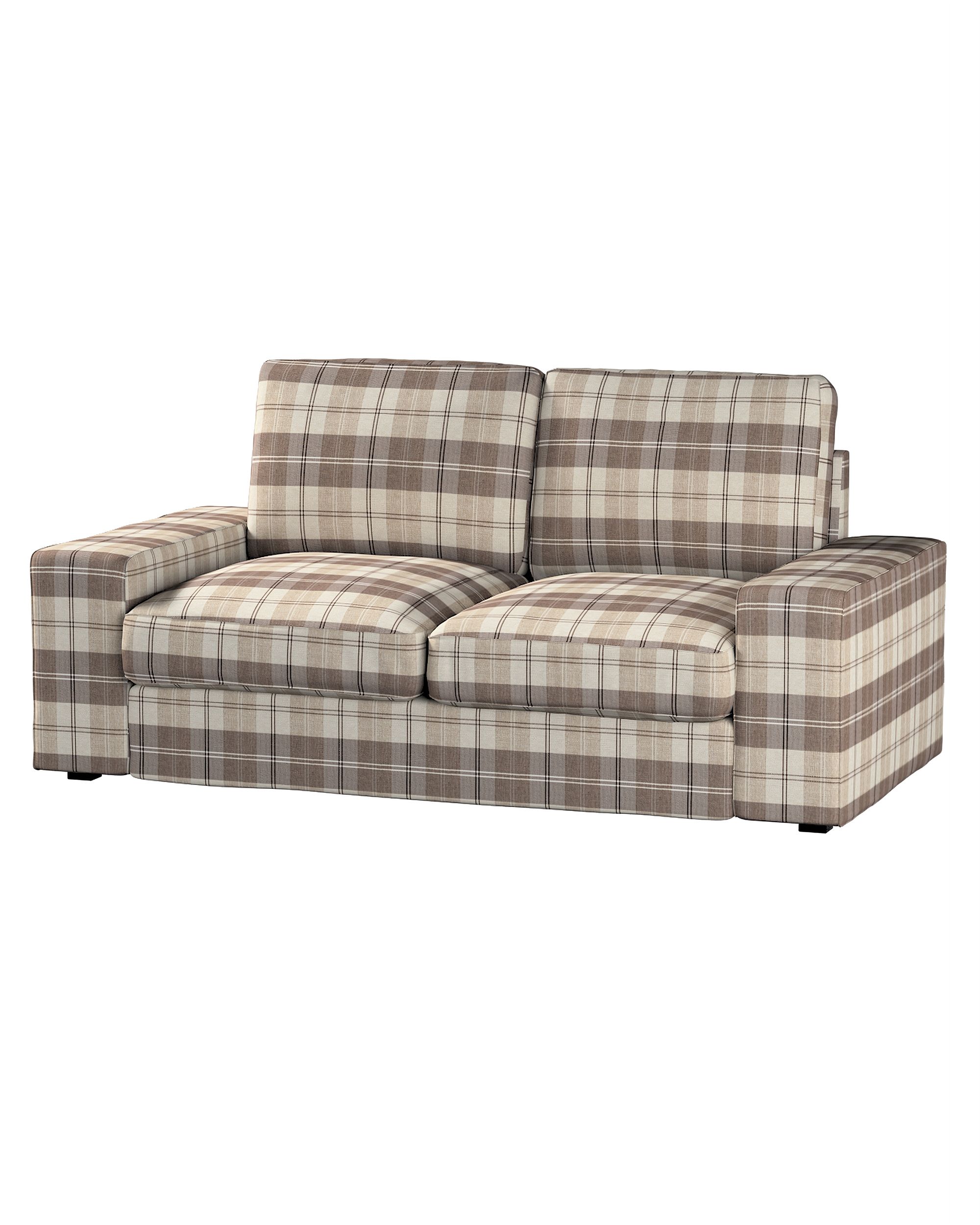 Bezug für Kivik 2-Sitzer Sofa Farbe beige Stoff strukturiert, gemustert