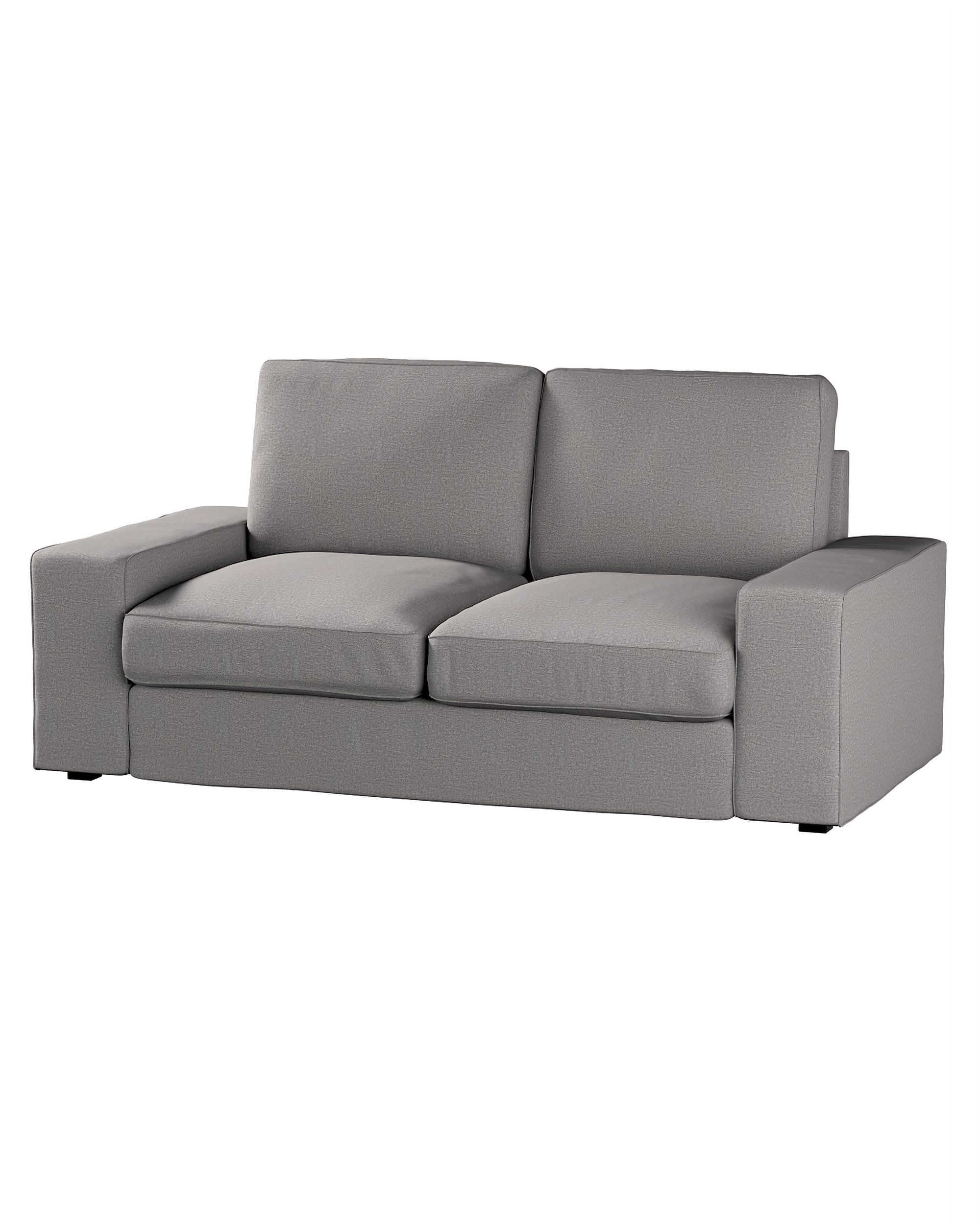 Bezug für Kivik 2-Sitzer Sofa Farbe grau Stoff strukturiert