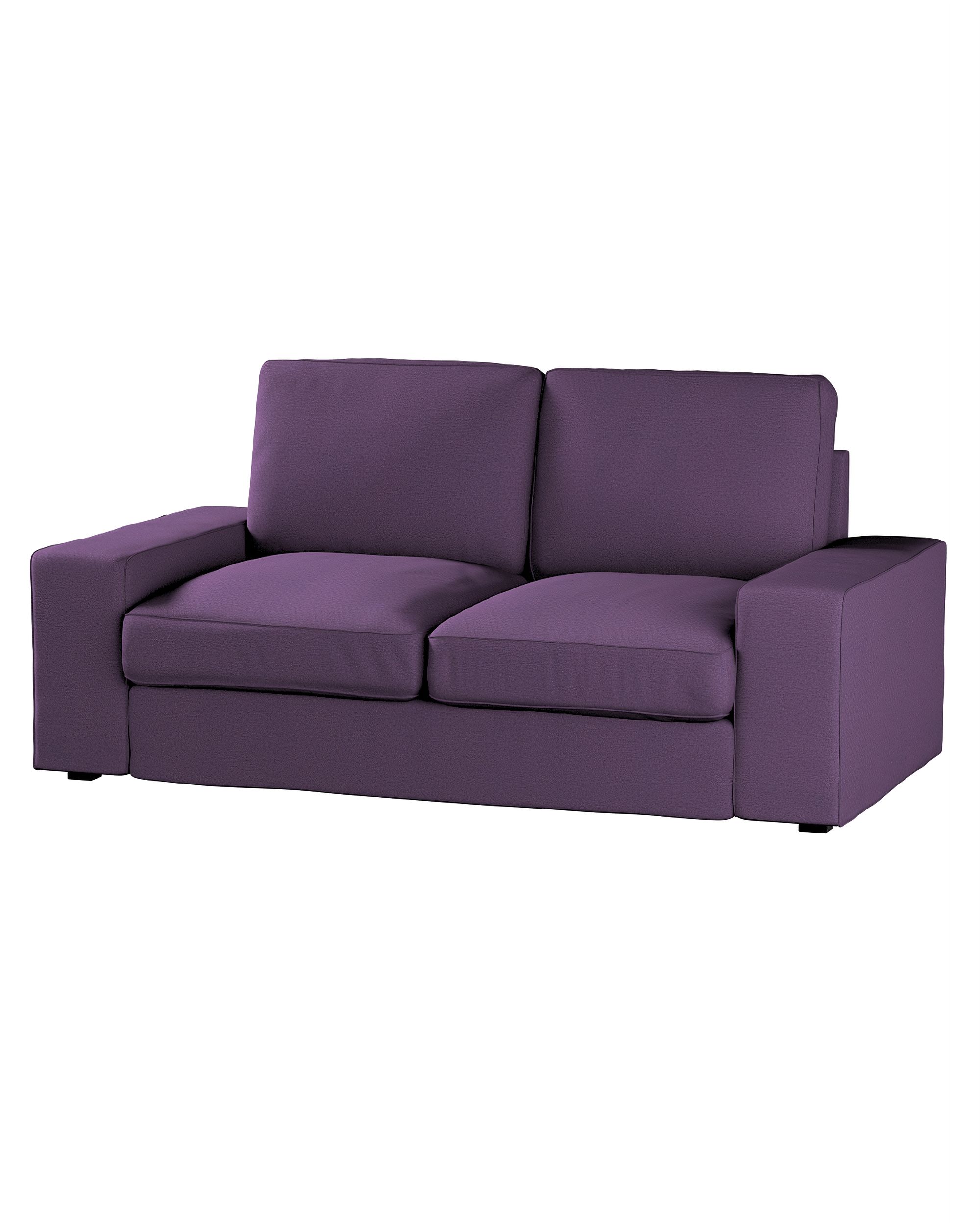 Bezug für Kivik 2-Sitzer Sofa Farbe violett Stoff strukturiert