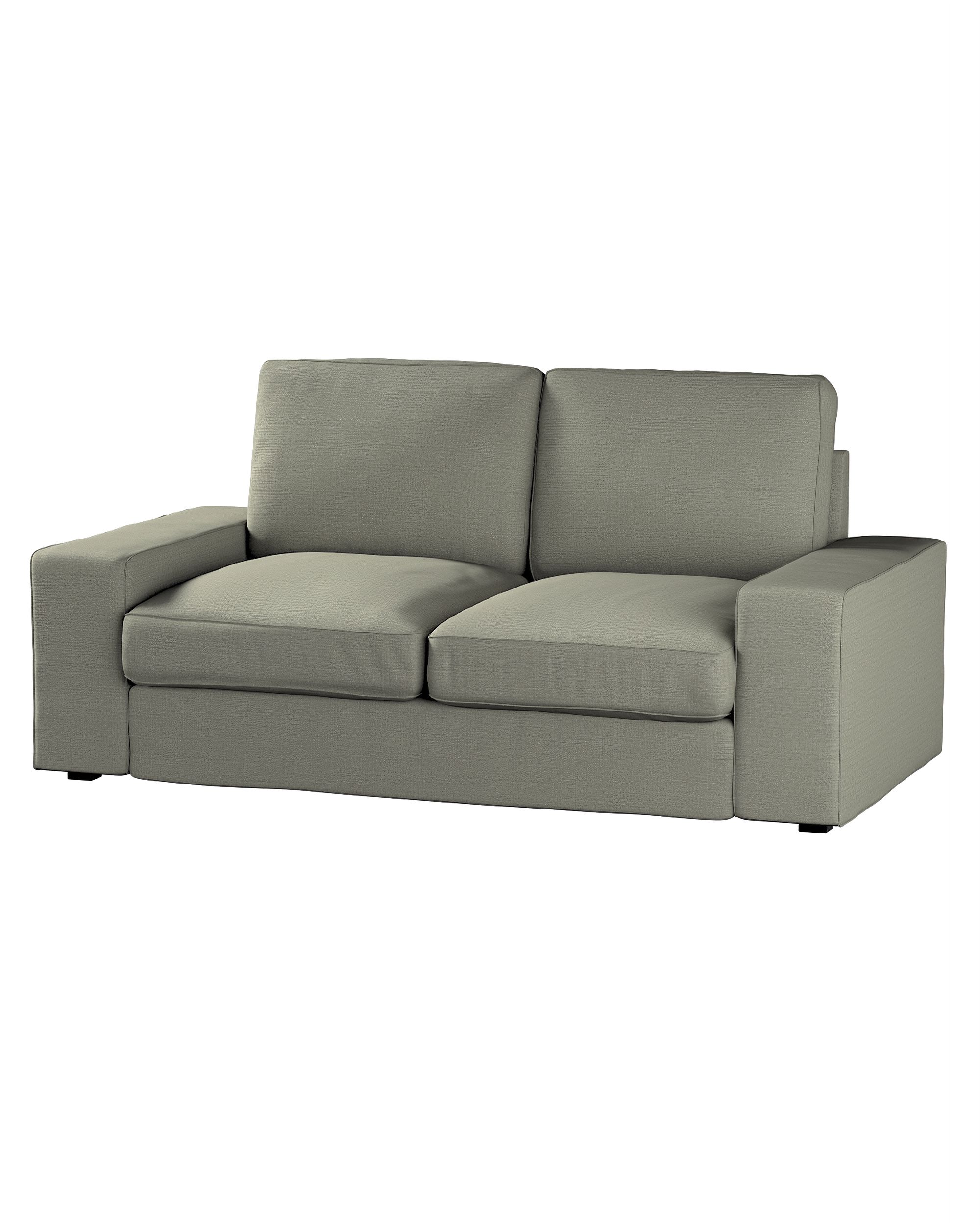 Bezug für Kivik 2-Sitzer Sofa Farbe grau Stoff strukturiert