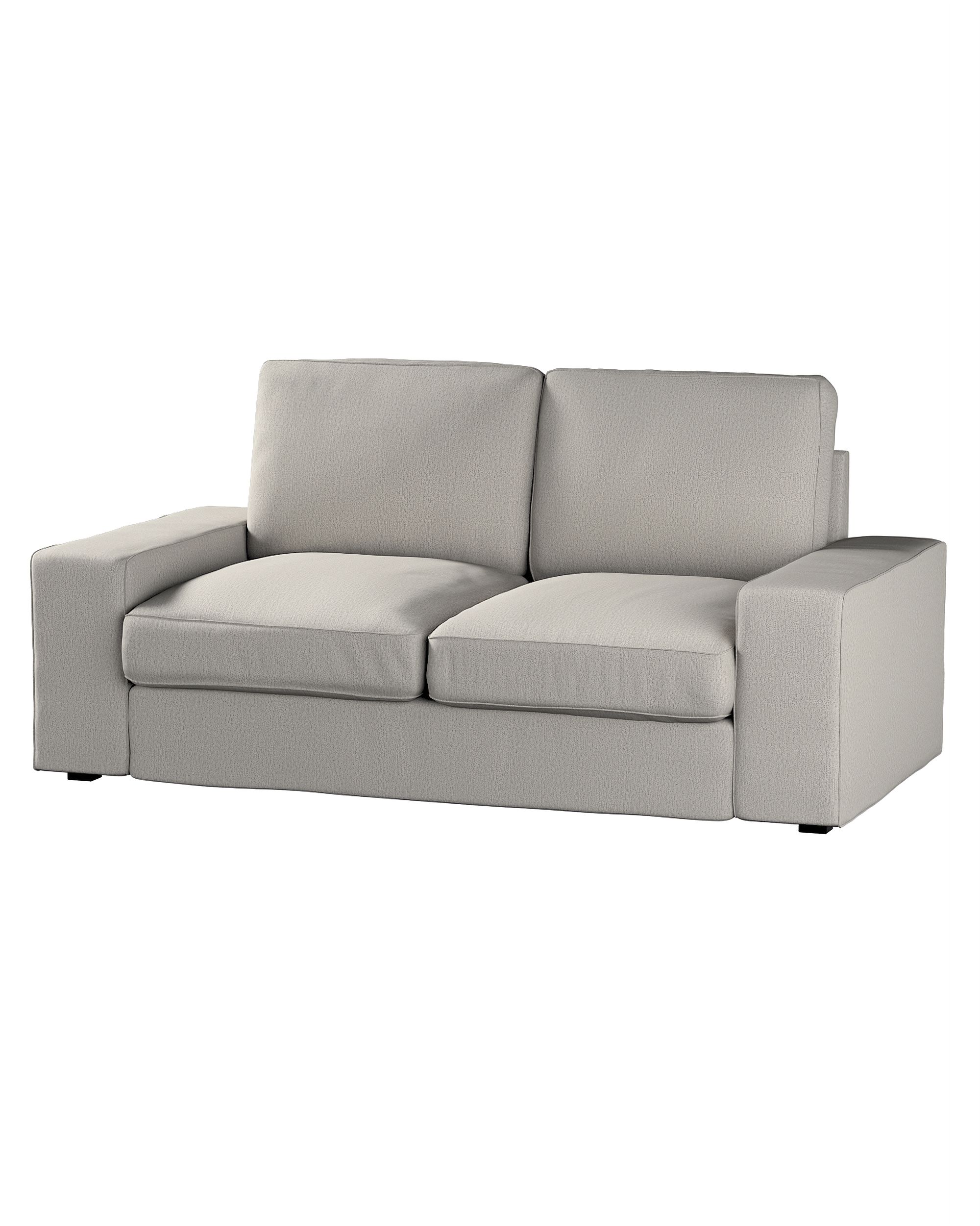 Bezug für Kivik 2-Sitzer Sofa Farbe grau Stoff strukturiert