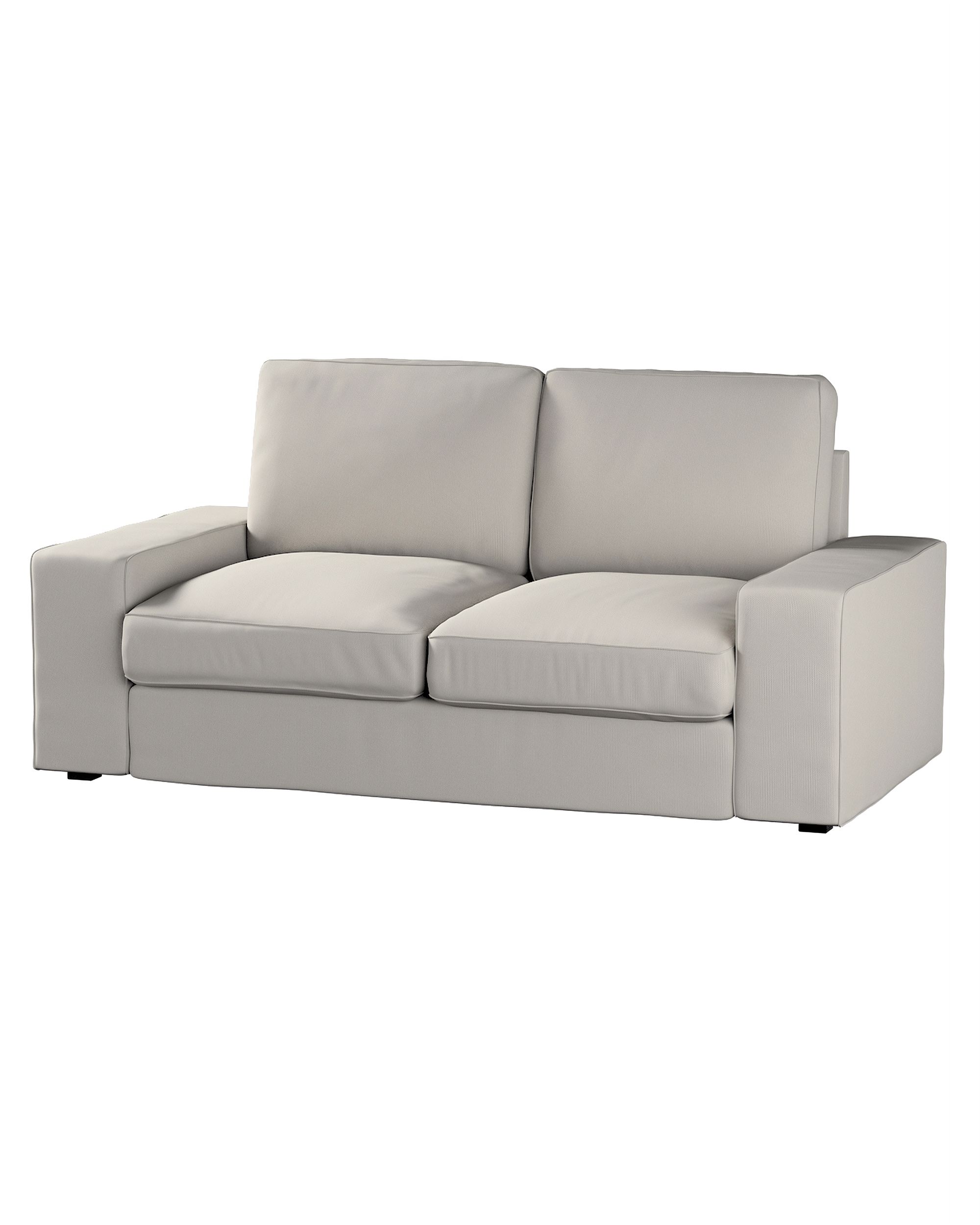 Bezug für Kivik 2-Sitzer Sofa Farbe grau Stoff strukturiert