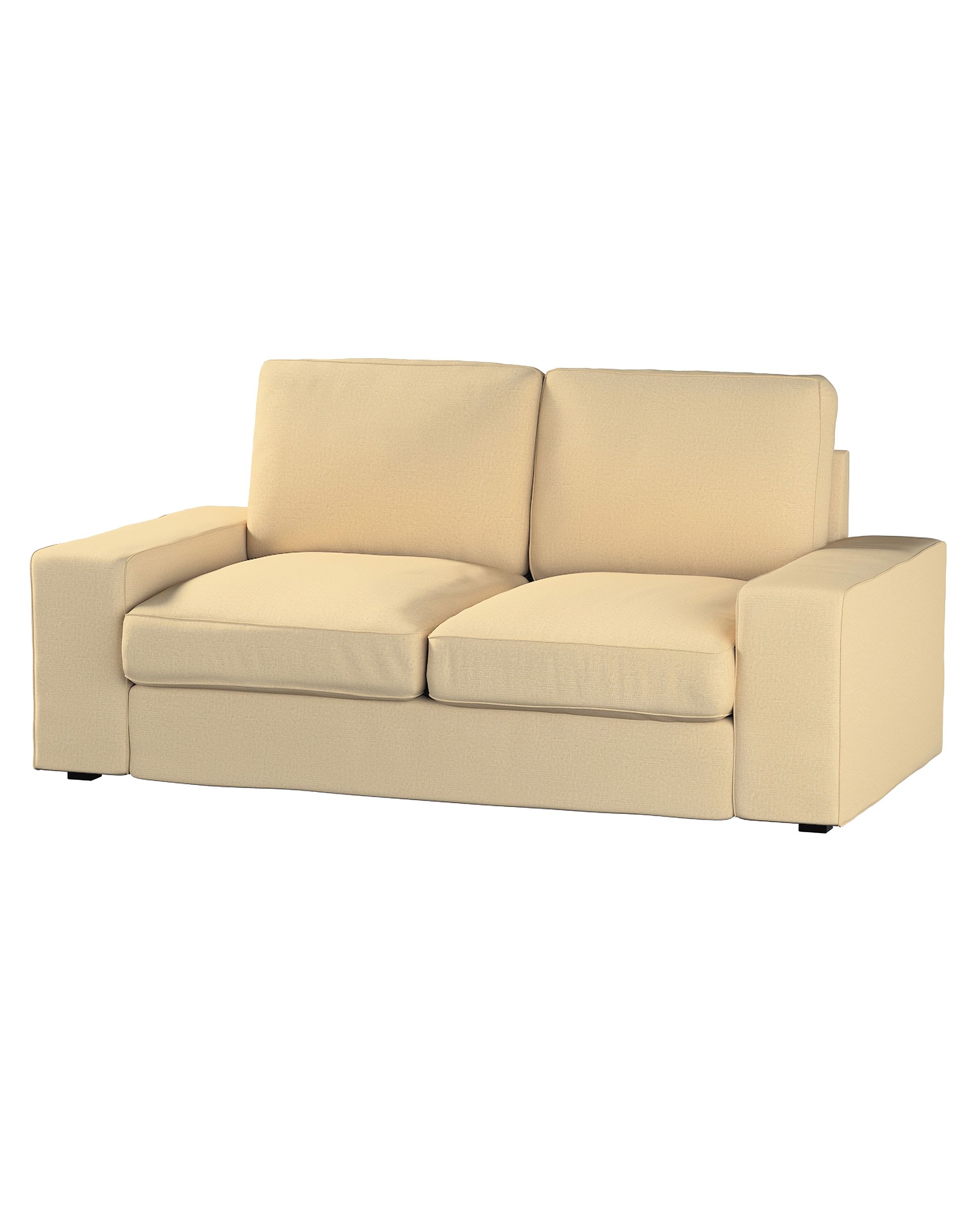 Bezug für Kivik 2-Sitzer Sofa Farbe beige Stoff glänzend, strukturiert