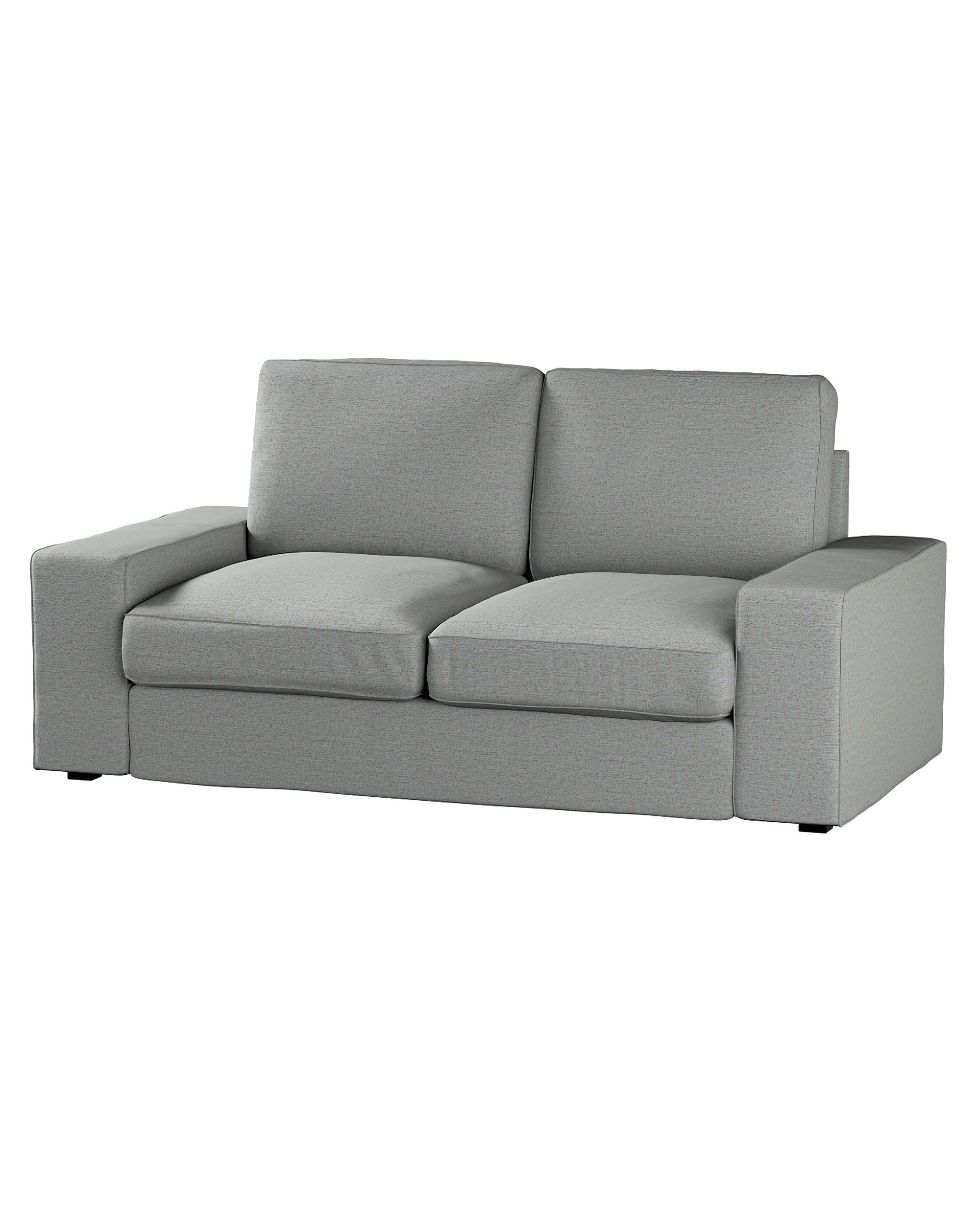 Bezug für Kivik 2-Sitzer Sofa Farbe blau Stoff strukturiert