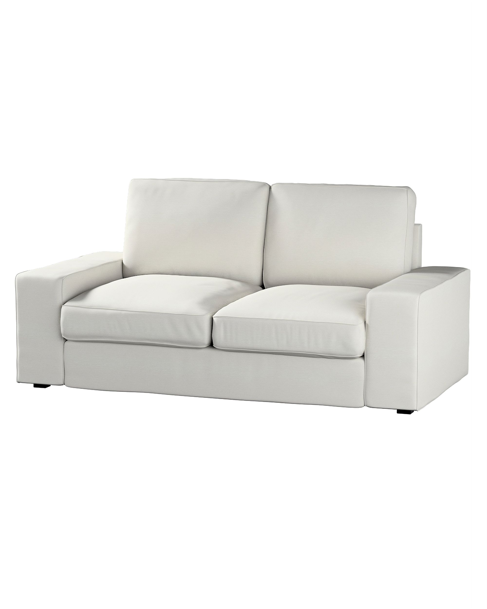 Bezug für Kivik 2-Sitzer Sofa Farbe grau Stoff glänzend, strukturiert, samt