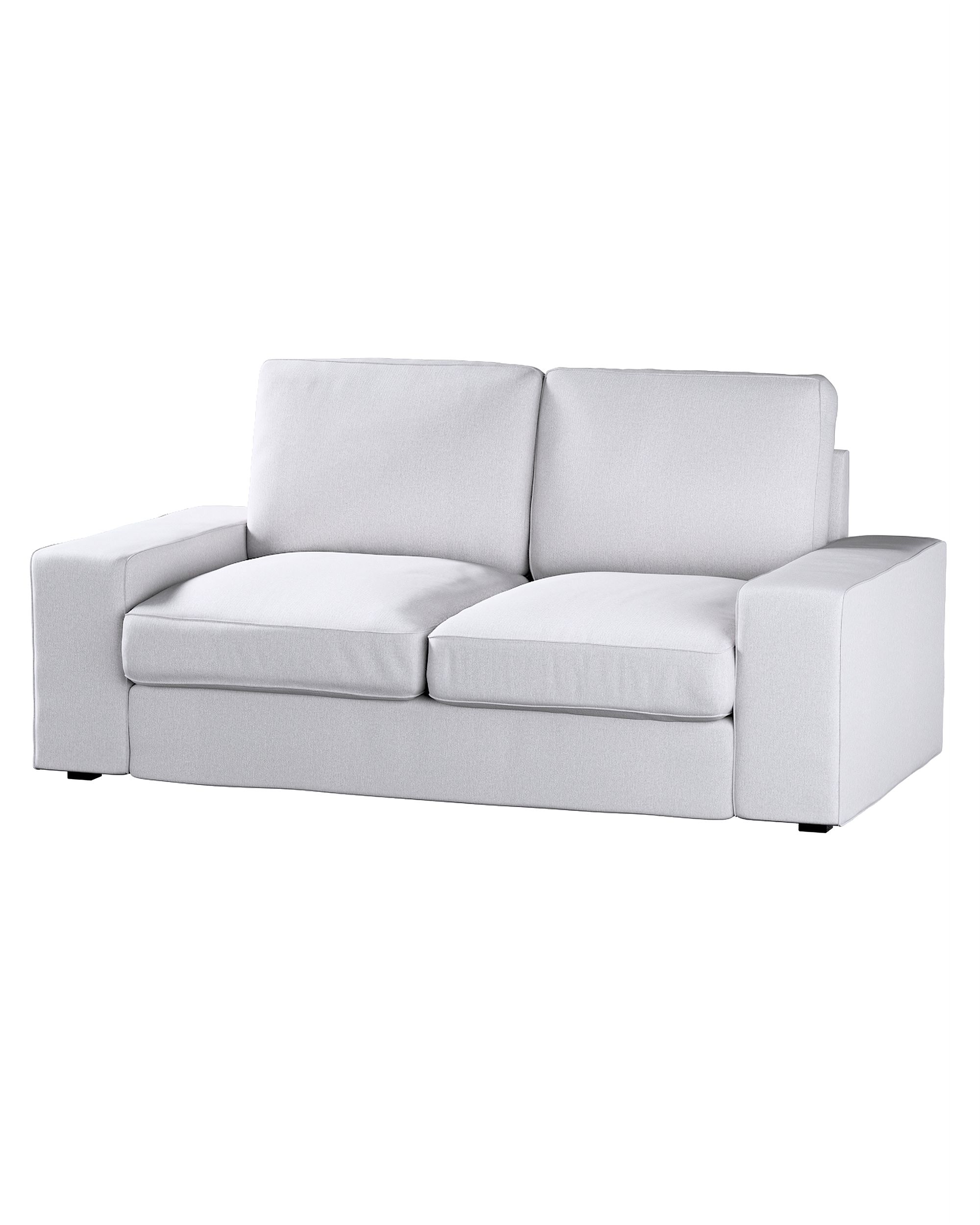 Bezug für Kivik 2-Sitzer Sofa Farbe grau Stoff strukturiert