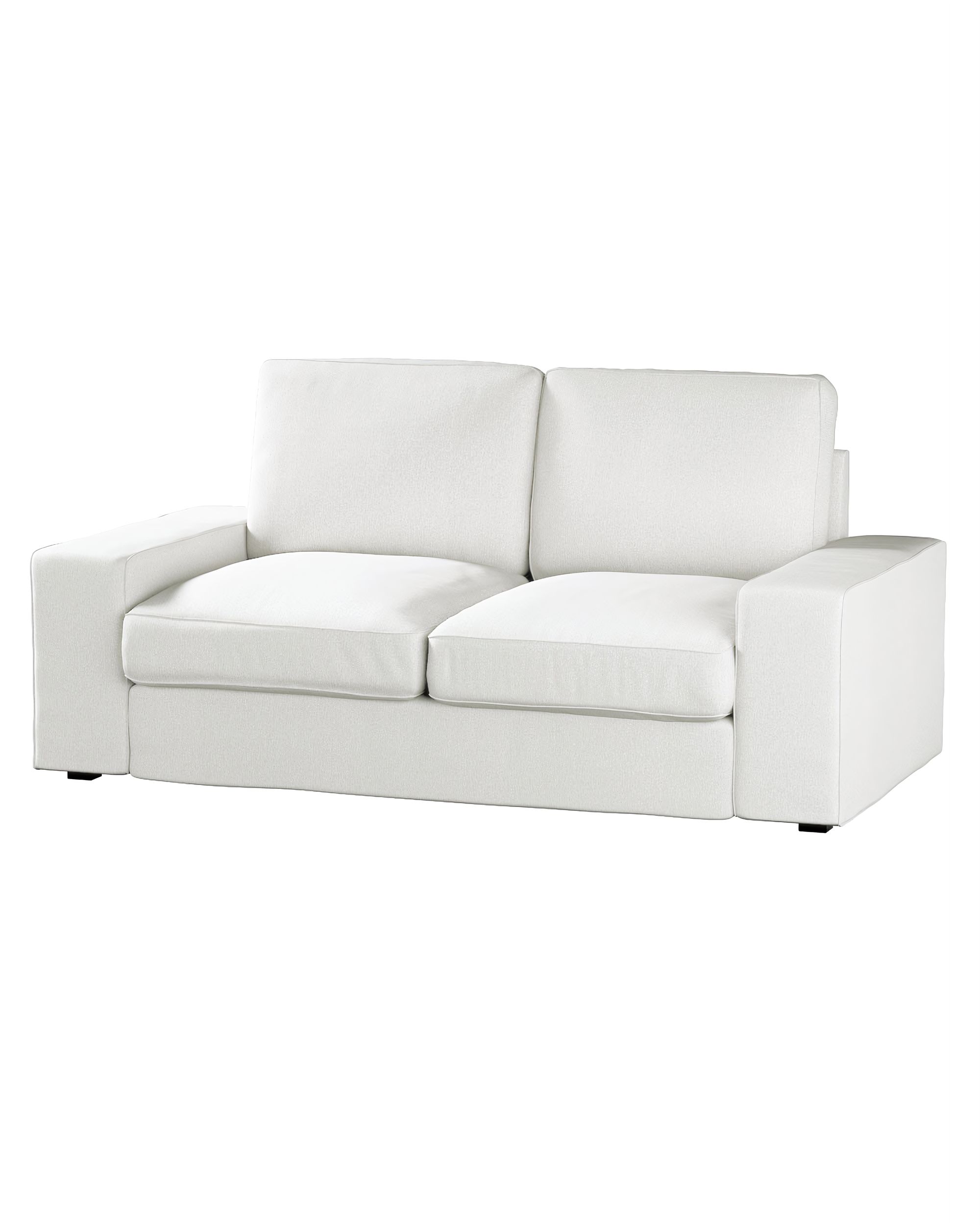Bezug für Kivik 2-Sitzer Sofa Farbe creme Stoff strukturiert