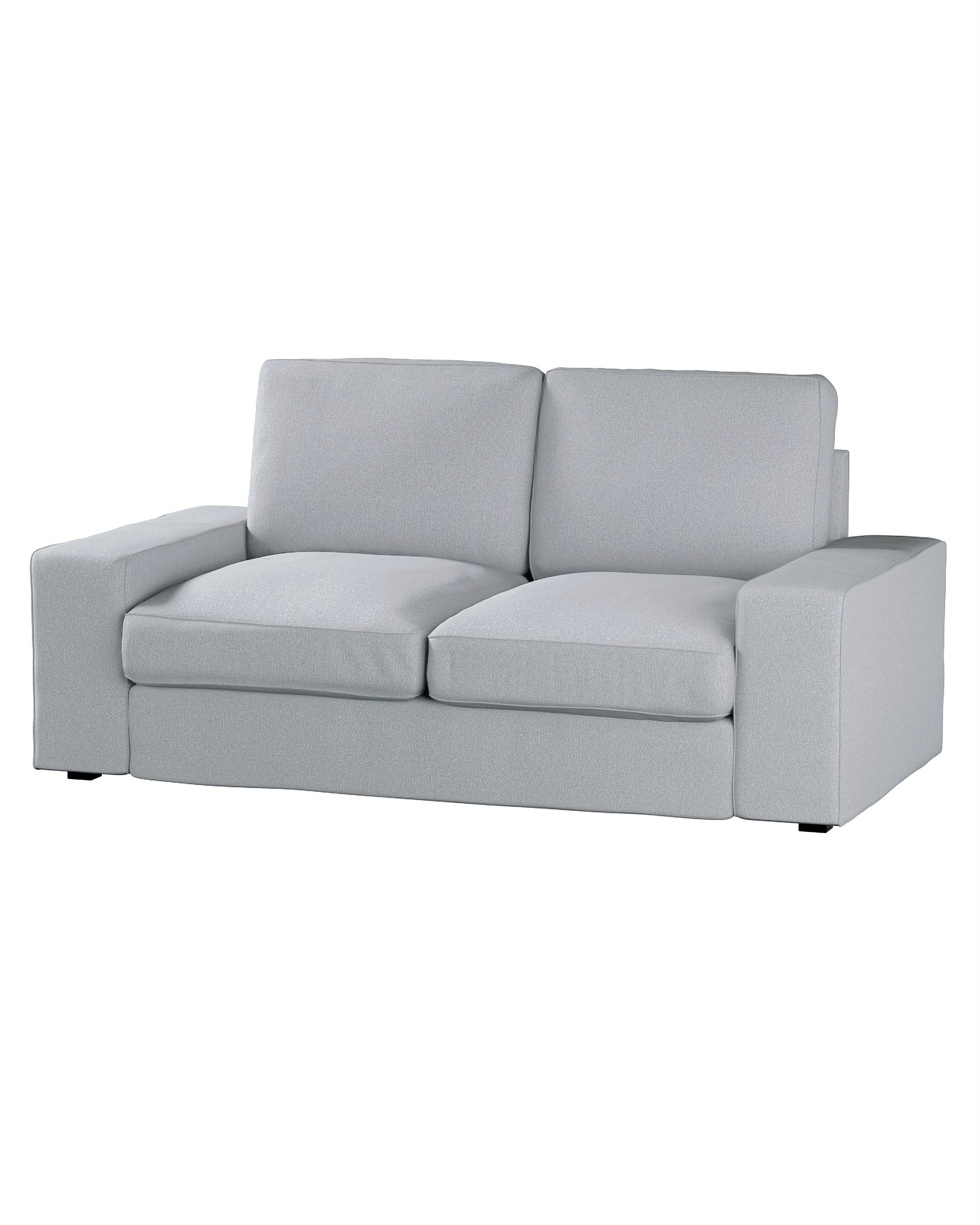 Bezug für Kivik 2-Sitzer Sofa Farbe grau Stoff strukturiert