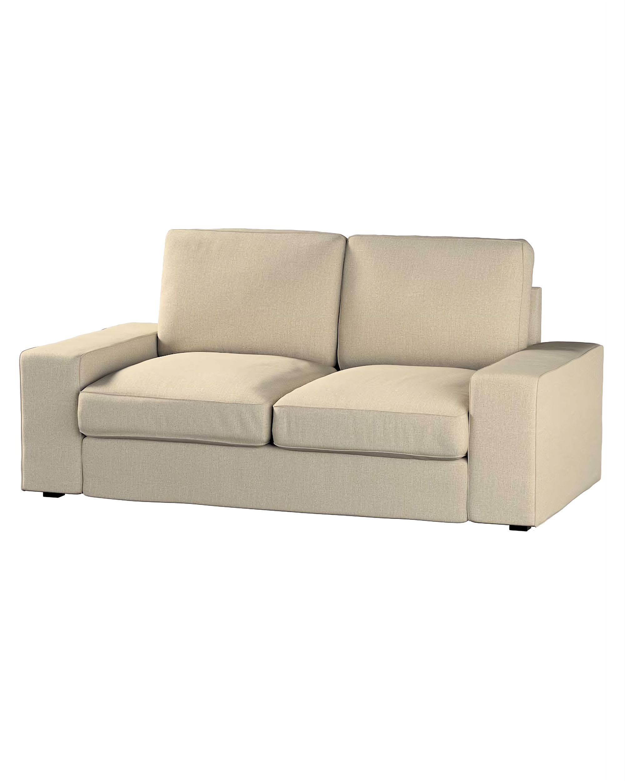 Bezug für Kivik 2-Sitzer Sofa Farbe beige Stoff strukturiert