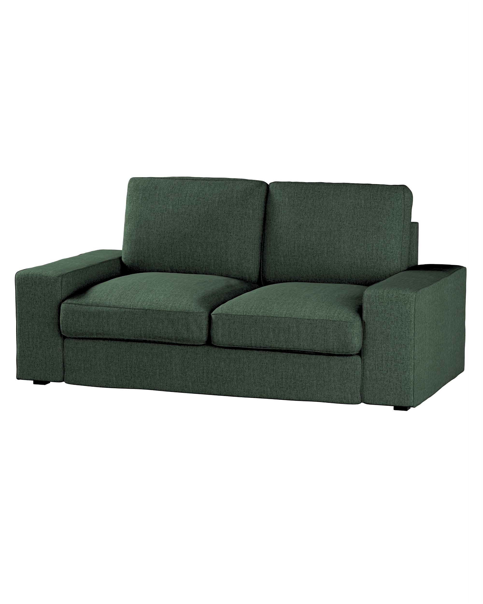 Bezug für Kivik 2-Sitzer Sofa Farbe grün Stoff strukturiert