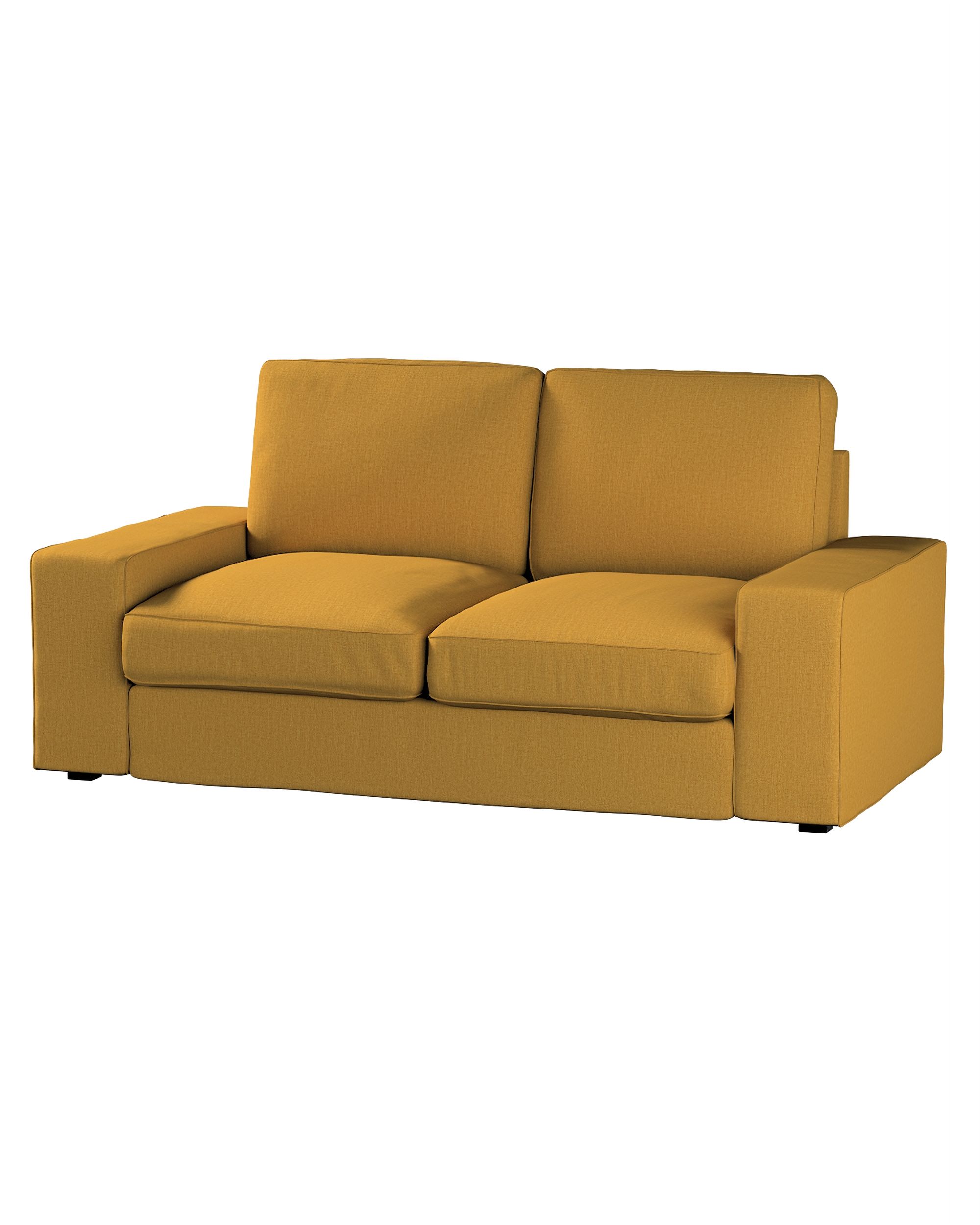 Bezug für Kivik 2-Sitzer Sofa Farbe gelb Stoff strukturiert